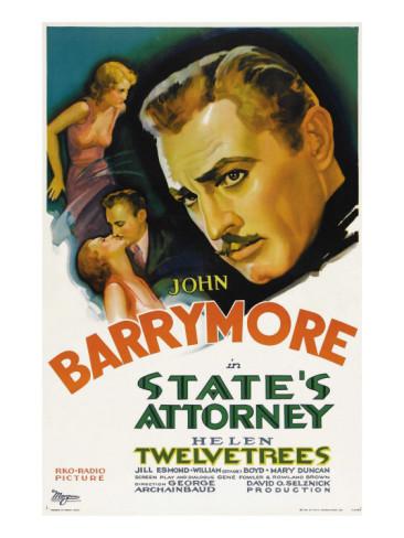 State’s Attorney (1932) George Archainbaud, John Barrymore, Helen Twelvetrees, Jill Esmond