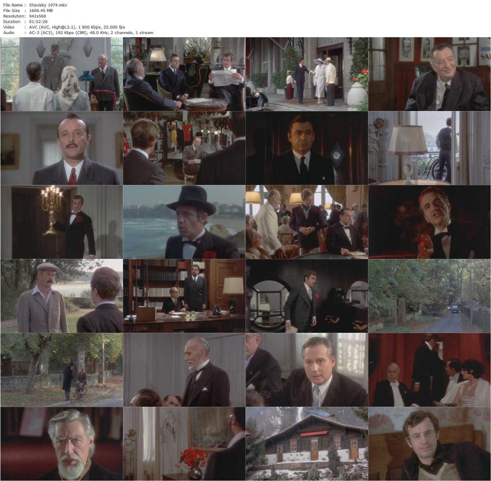 Stavisky… (1974) Alain Resnais, Jean-Paul Belmondo, Charles Boyer, François Périer-poster