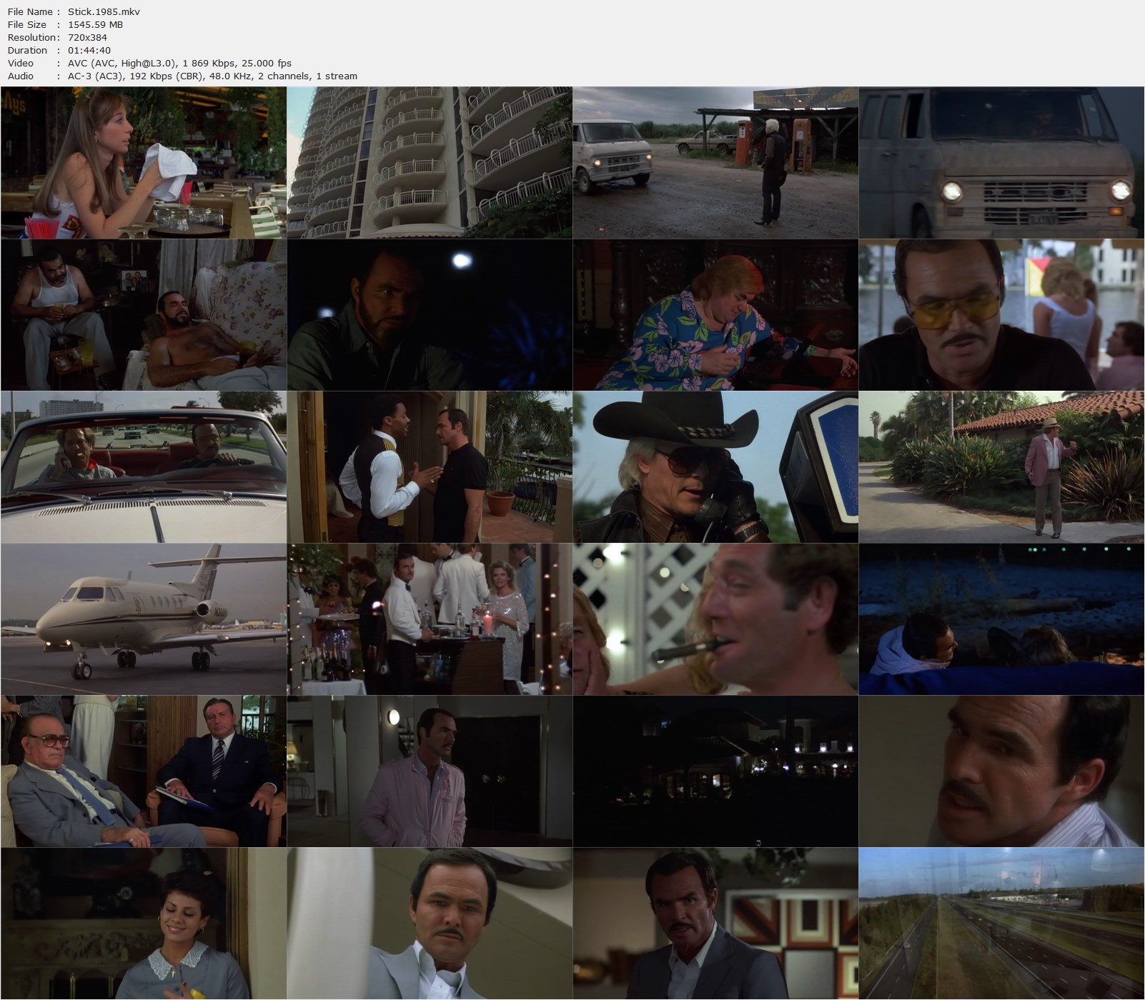 Stick (1985) Burt Reynolds, Candice Bergen, George Segal, Action, Crime, Drama-poster