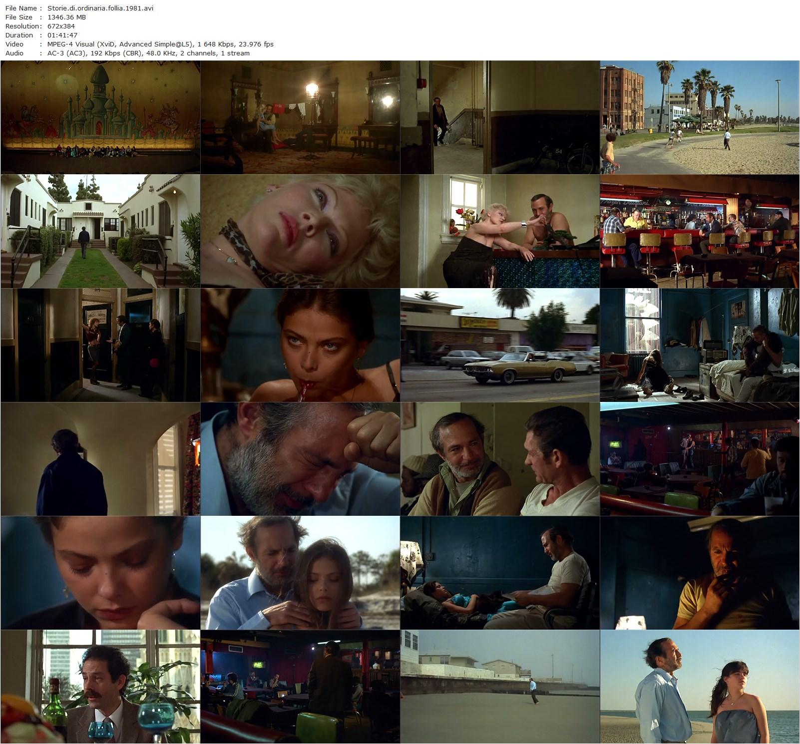 Tales of Ordinary Madness (1981) Marco Ferreri, Ben Gazzara, Ornella Muti, Susan Tyrrell-poster