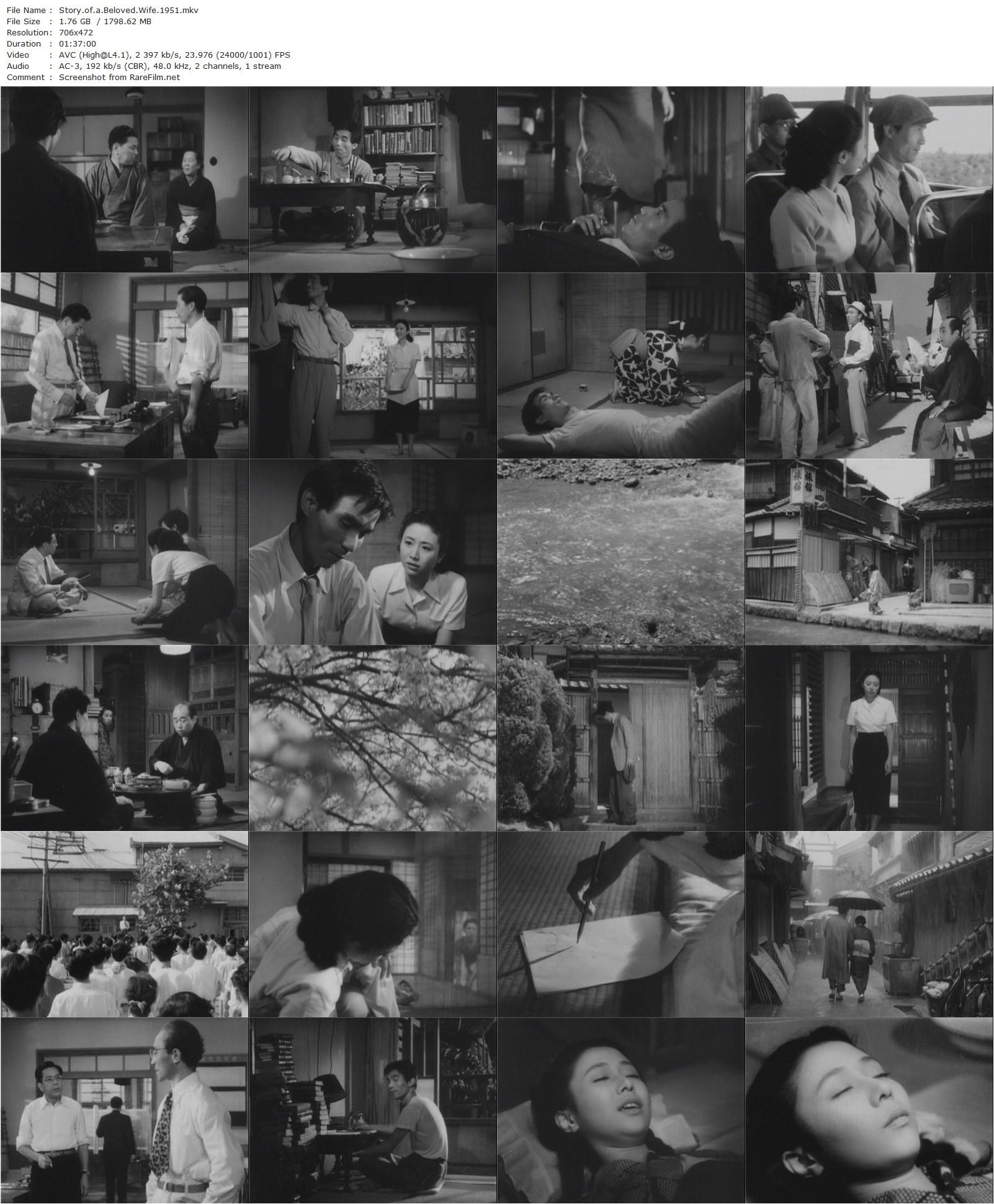 Story of a Beloved Wife / Aisai monogatari (1951) Kaneto Shindô, Nobuko Otowa, Jûkichi Uno, Ichirô Sugai-poster