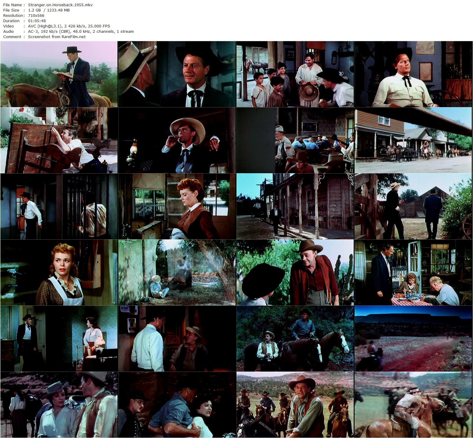 Stranger on Horseback (1955) Jacques Tourneur, Joel McCrea, Miroslava, Kevin McCarthy-poster