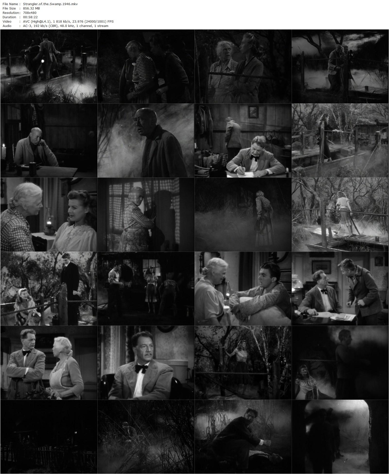 Strangler of the Swamp (1946) Frank Wisbar, Rosemary La Planche, Robert Barrat, Blake Edwards-poster