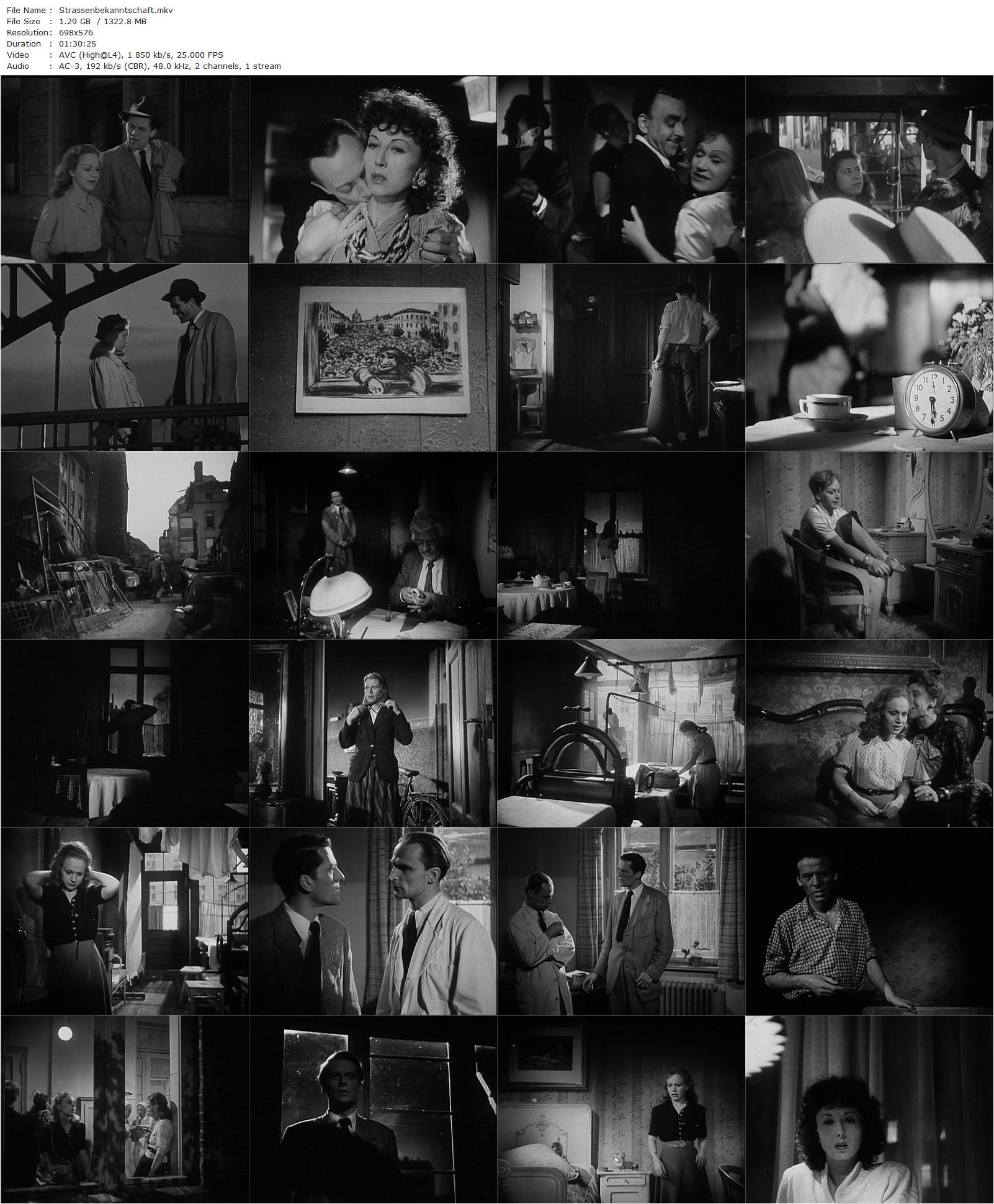 Street Acquaintances AKA Straßenbekanntschaft (1948) Peter Pewas, Gisela Trowe, Alice Treff, Ursula Voß-poster