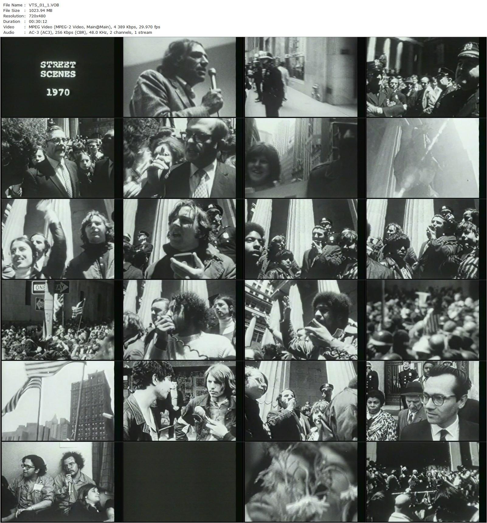 Street Scenes (1970) Martin Scorsese, Verna Bloom-poster