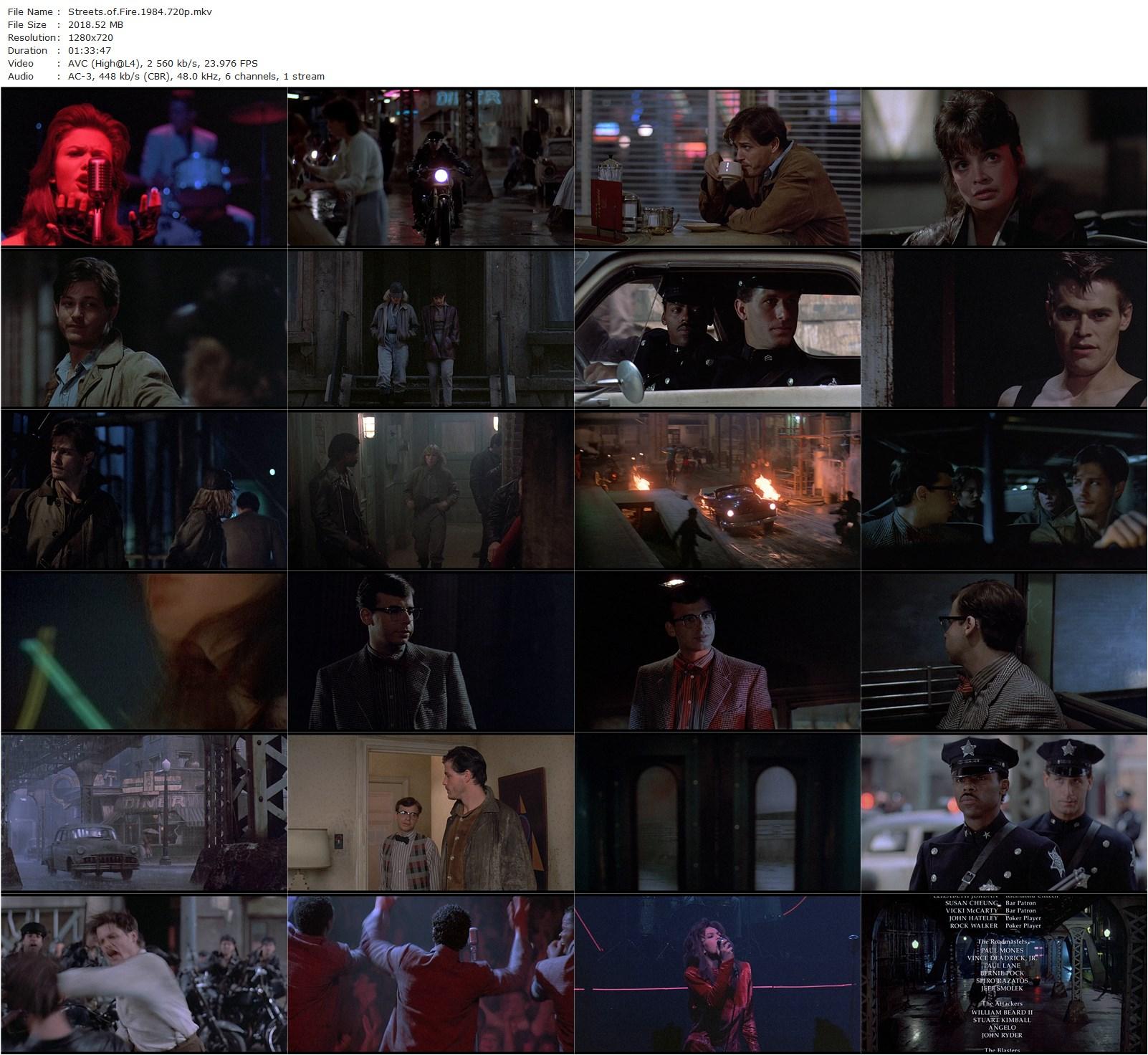 Streets of Fire (1984) Walter Hill, Michael Paré, Diane Lane, Rick Moranis-poster