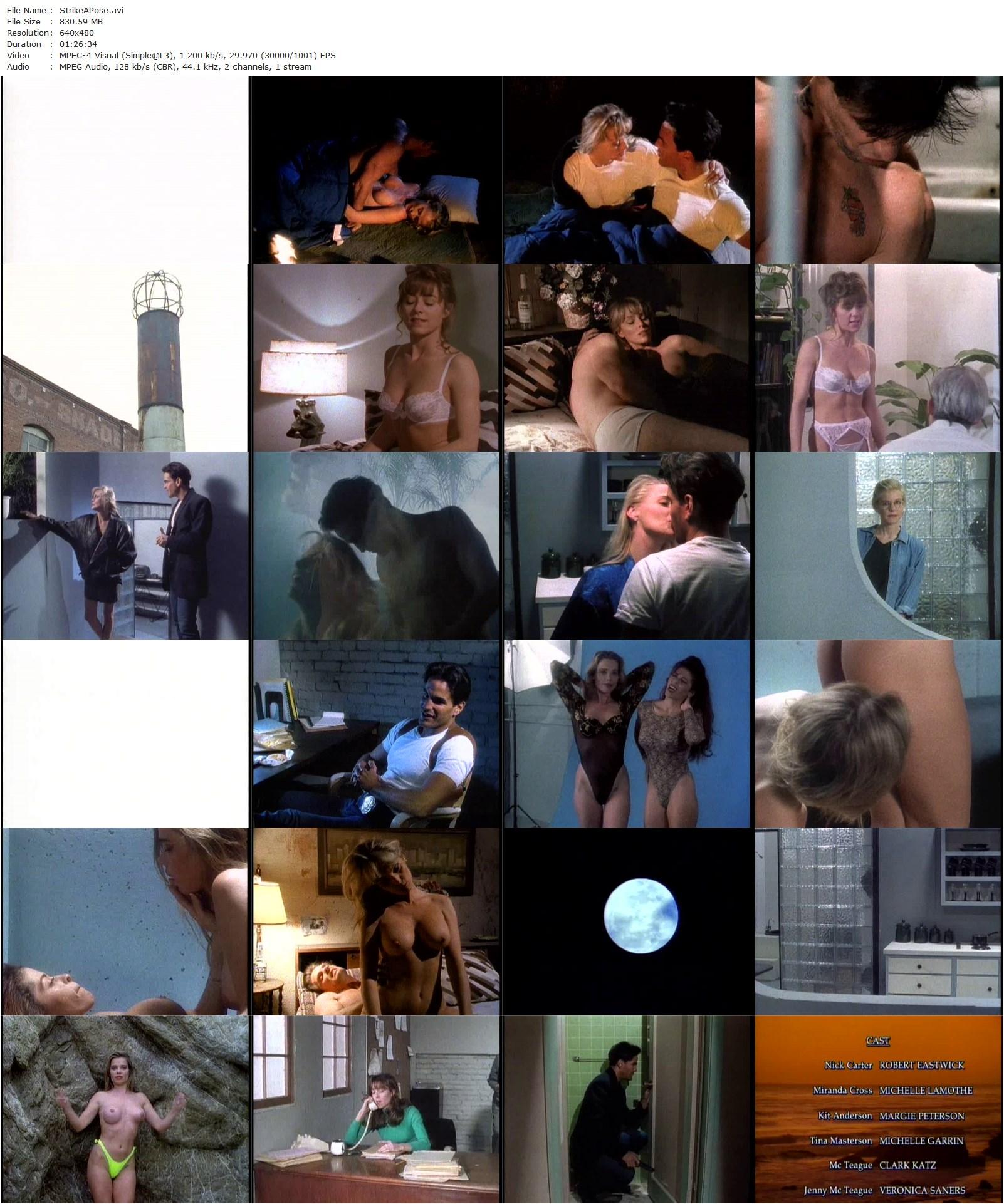 Strike a Pose (1993) Dean Hamilton, Robert Eastwick, Michele Brin, Margie Peterson-poster