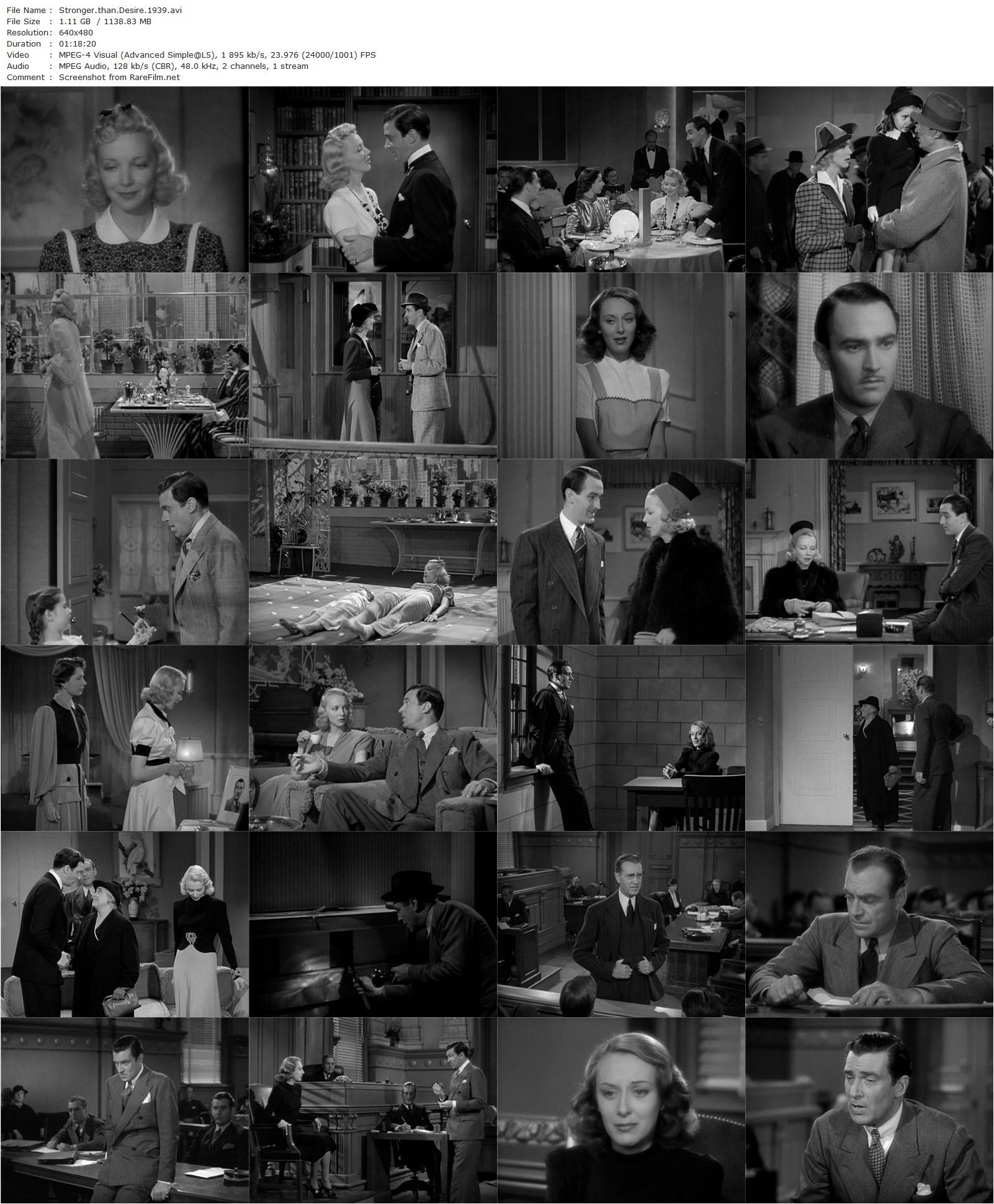 Stronger Than Desire (1939) Leslie Fenton, Virginia Bruce, Walter Pidgeon, Lee Bowman-poster