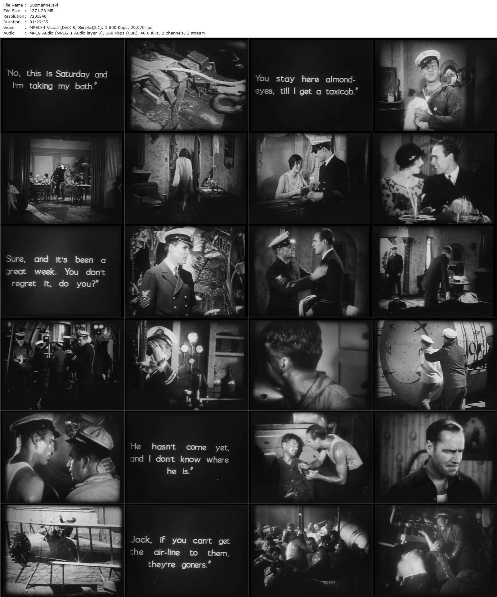 Submarine (1928) Frank Capra, Irvin Willat, Jack Holt, Dorothy Revier, Ralph Graves-poster