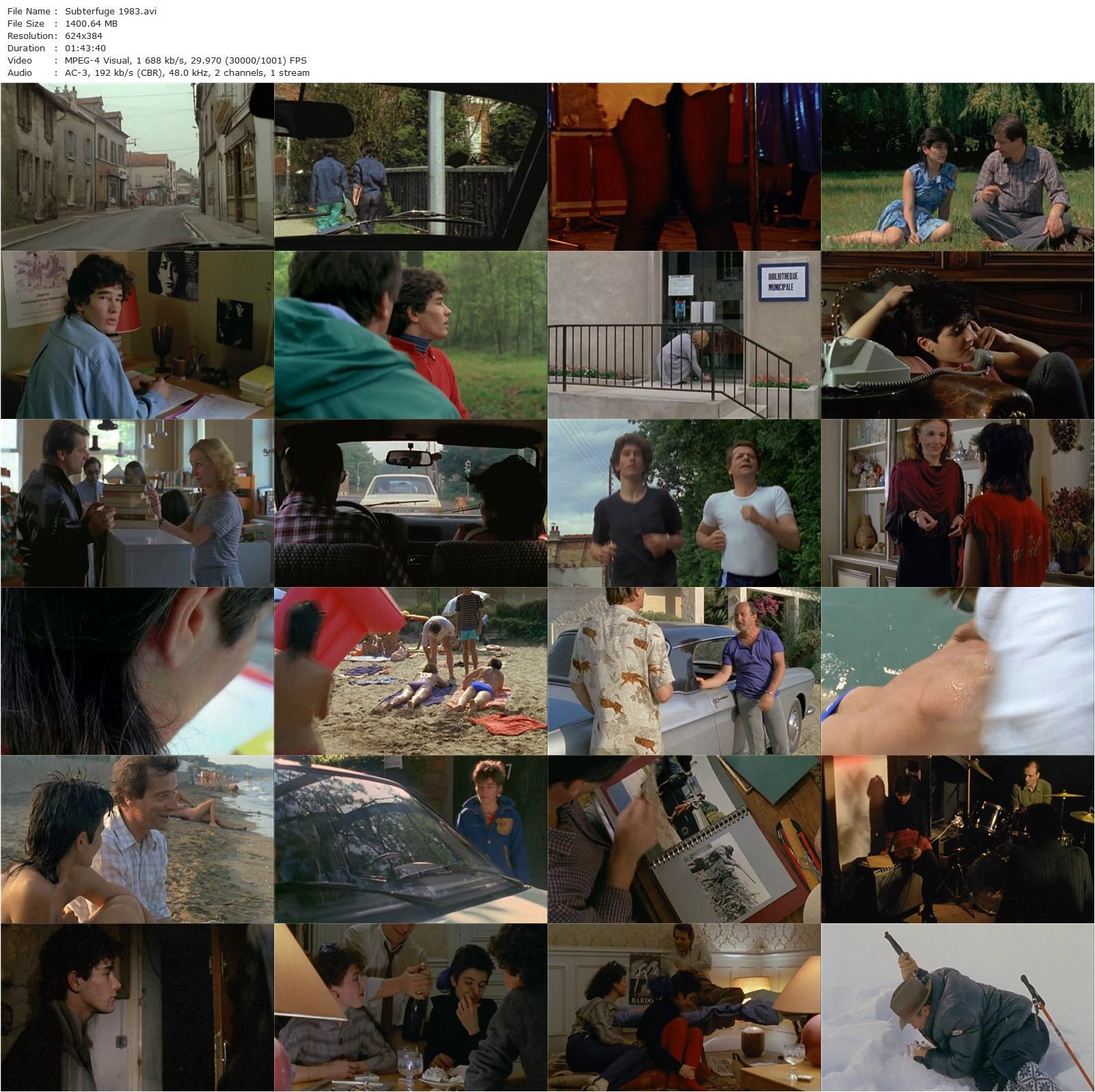 Subterfuge AKA Faux fuyants (1983) Alain Bergala, Jean-Pierre Limosin, Olivier Perrier, Rachel Rachel, Serge De Closets-poster