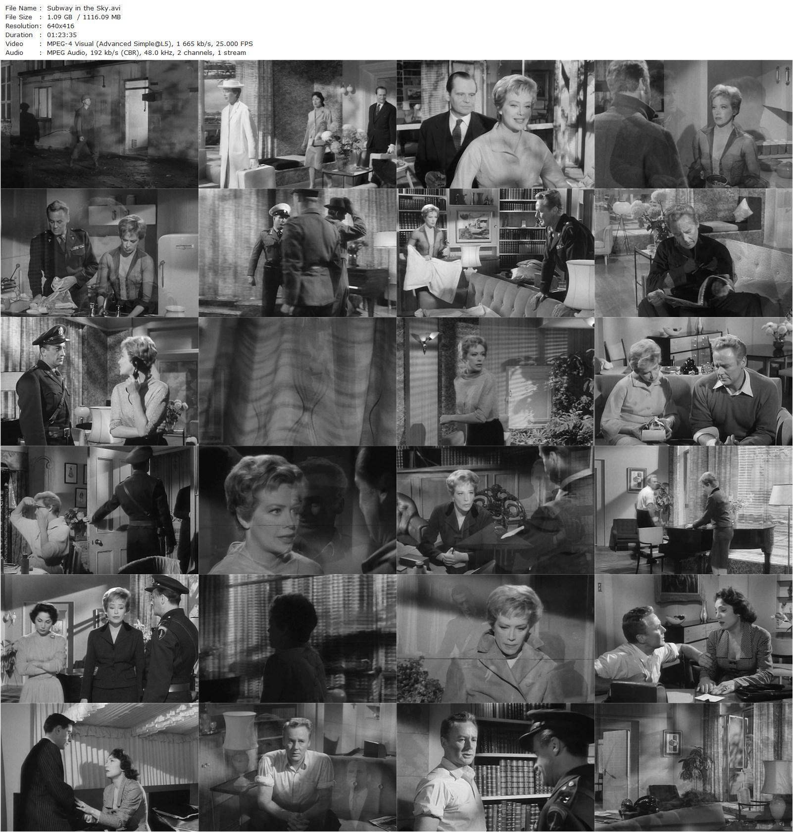 Subway in the Sky (1959) Muriel Box, Van Johnson, Hildegard Knef, Albert Lieven-poster