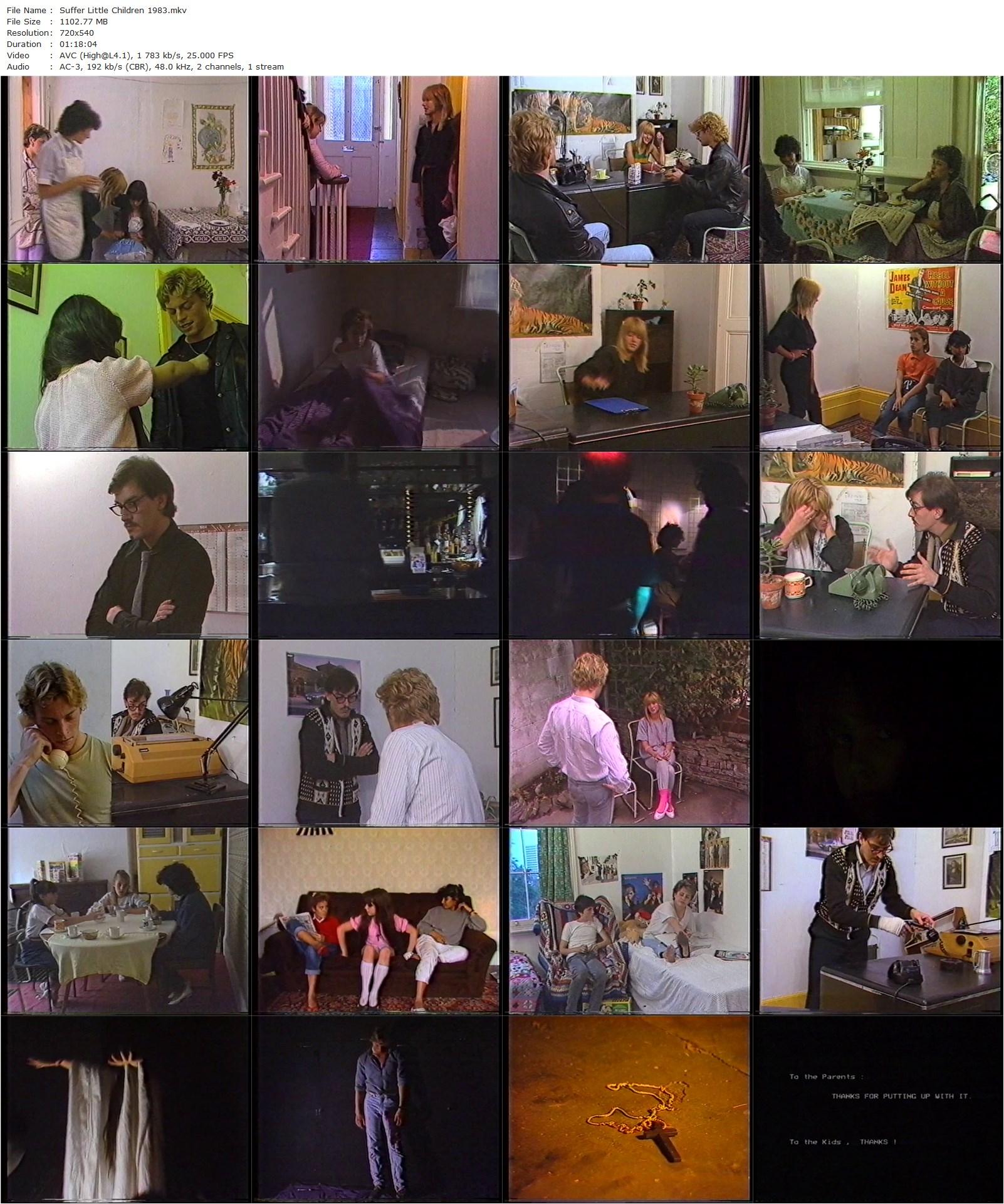 Suffer Little Children (1983) Alan Briggs, Colin Chamberlain, Ginny Rose, Jon Hollanz-poster