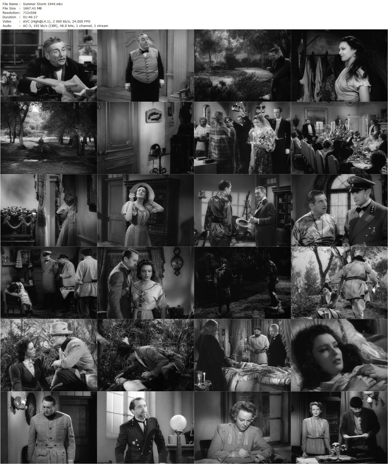 Summer Storm (1944) Douglas Sirk, Linda Darnell, George Sanders, Anna Lee-poster