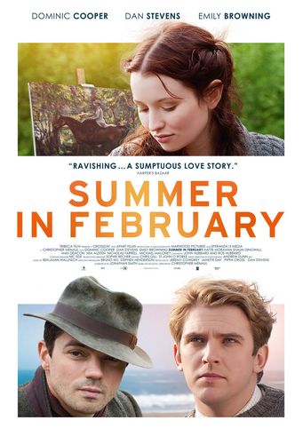 Summer in February (2013) Christopher Menaul, Dominic Cooper, Emily Browning, Dan Stevens