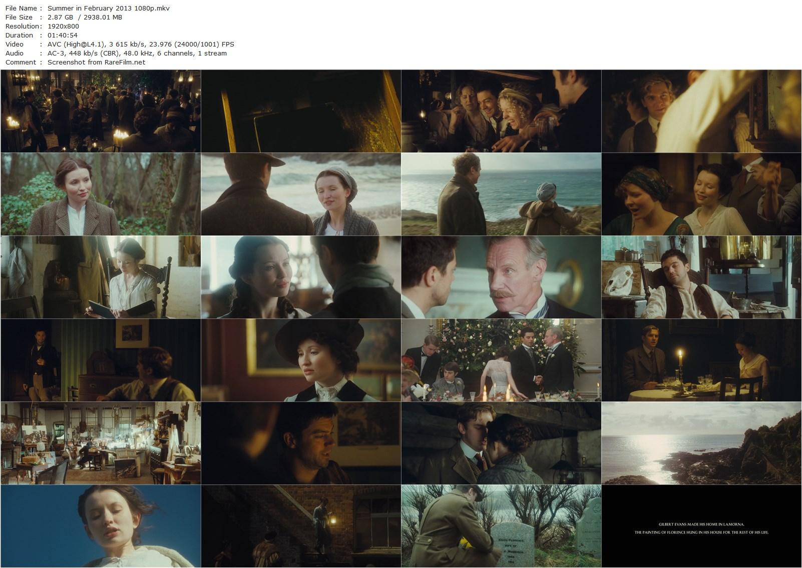 Summer in February (2013) Christopher Menaul, Dominic Cooper, Emily Browning, Dan Stevens-poster