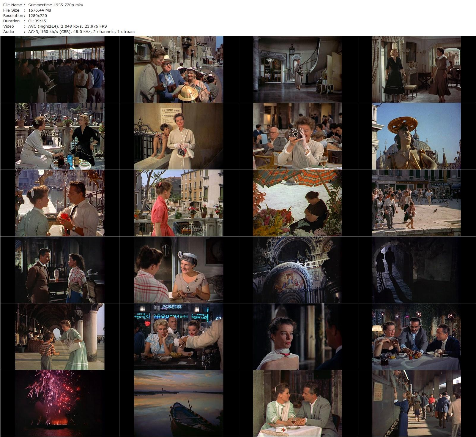 Summertime (1955) David Lean, Katharine Hepburn-poster