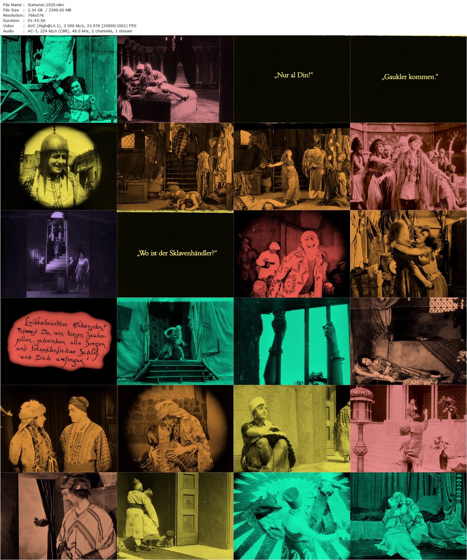 One Arabian Night AKA Sumurun (1920) Ernst Lubitsch, Pola Negri, Paul Wegener-poster