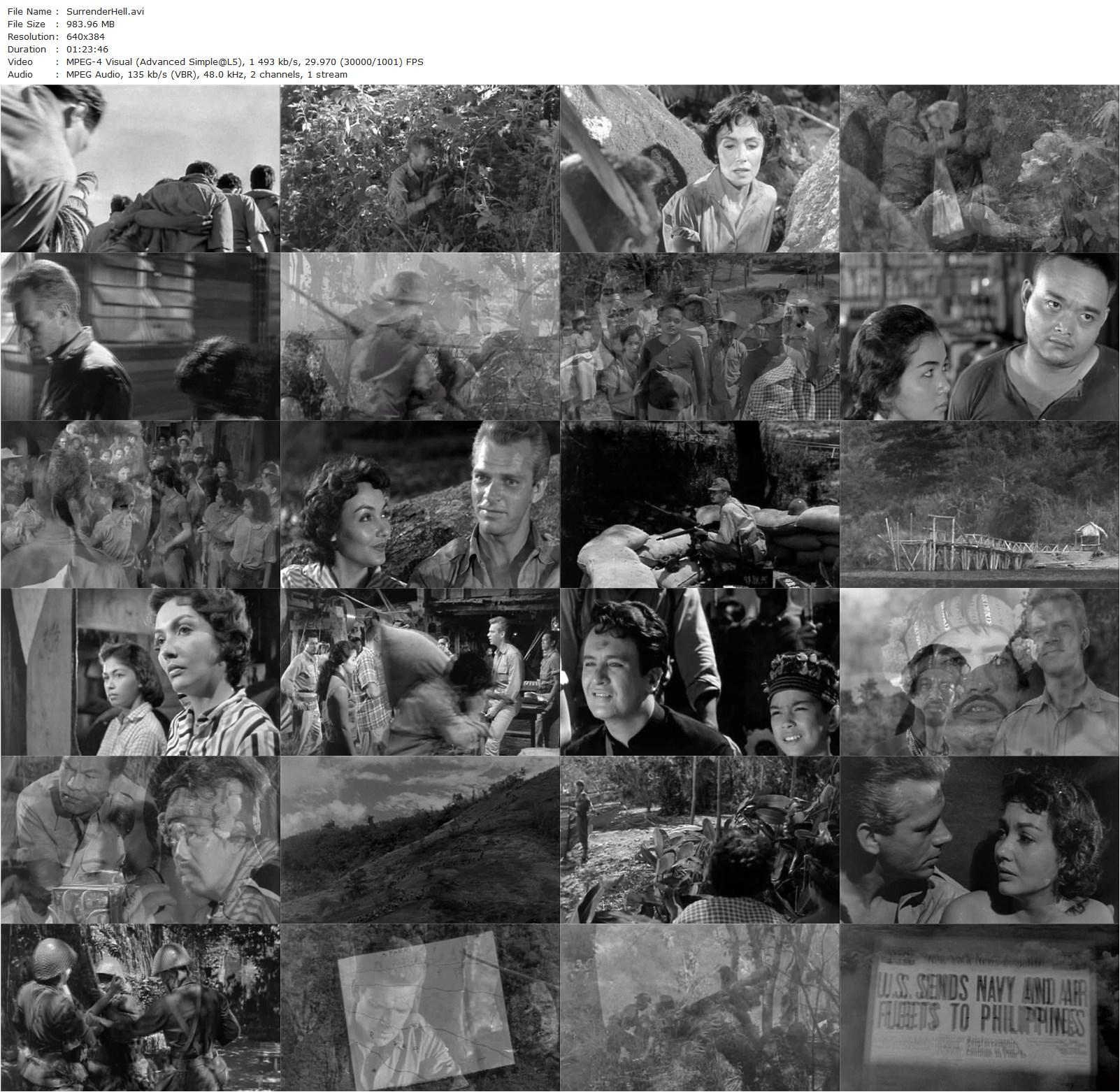 Surrender – Hell! (1959) John Barnwell, Keith Andes, Susan Cabot, Paraluman-poster