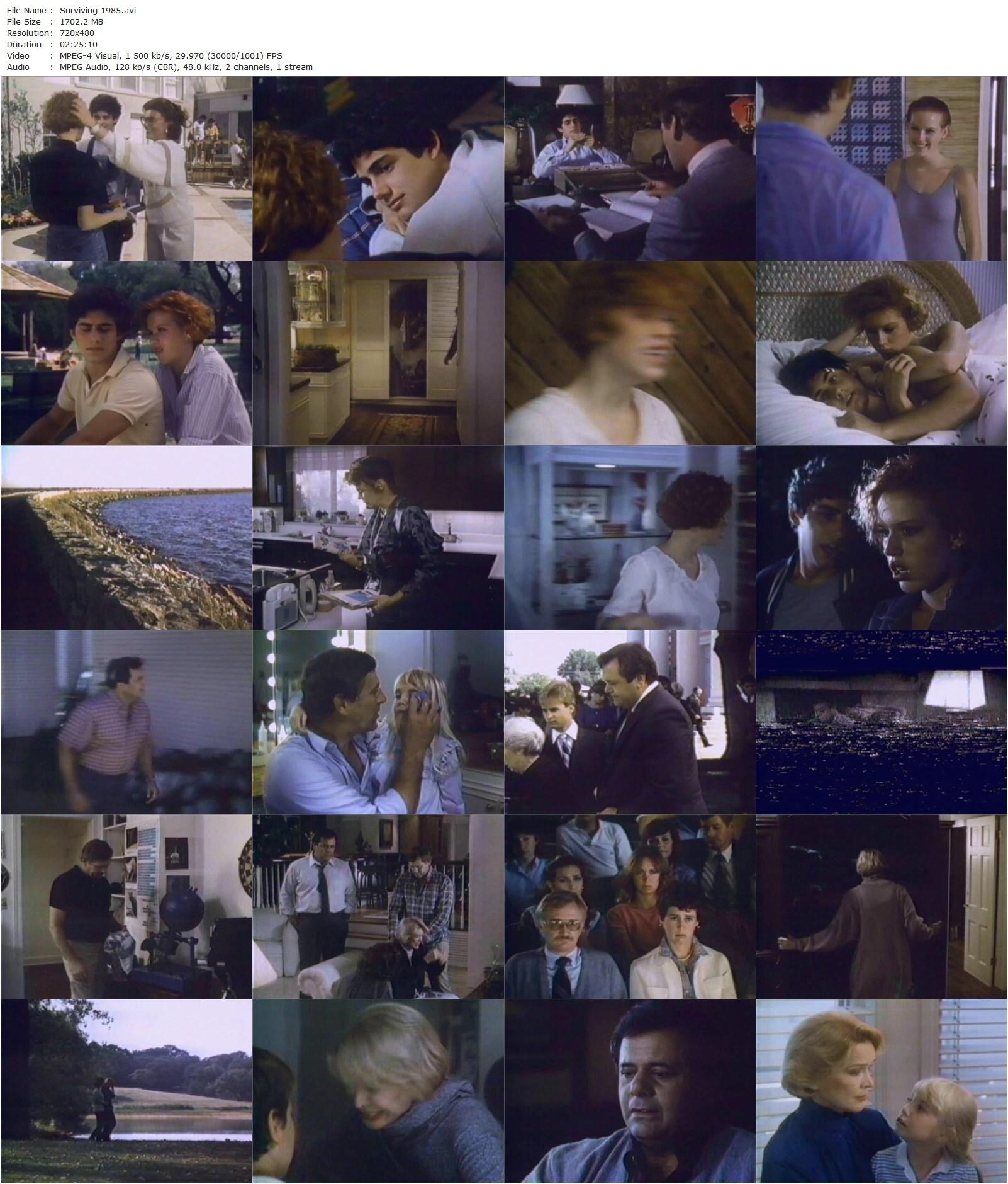 Surviving (1985) Waris Hussein, Ellen Burstyn, Len Cariou, Zach Galligan-poster