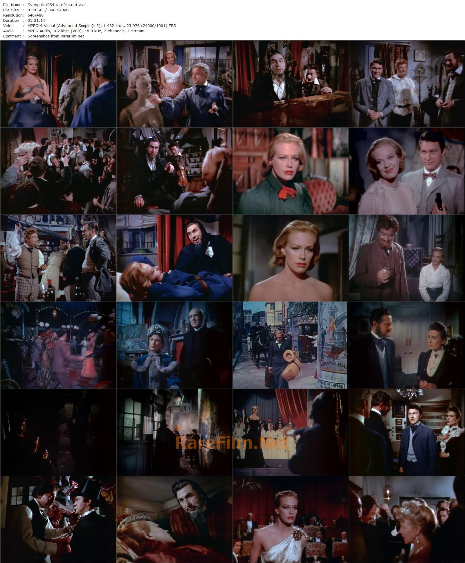 Svengali (1954) Noel Langley, Hildegard Knef, Donald Wolfit, Terence Morgan-poster