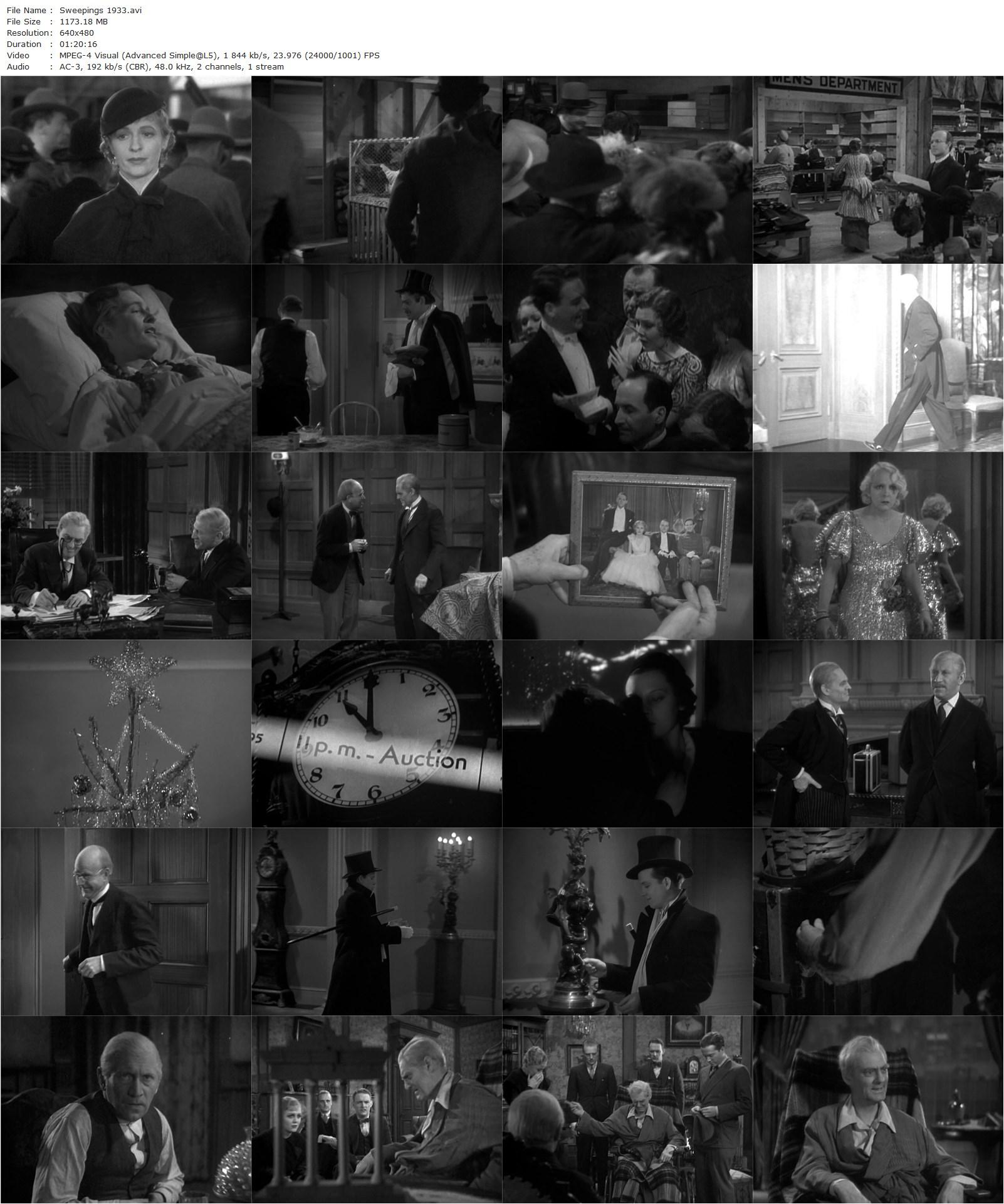 Sweepings (1933) John Cromwell, Lionel Barrymore, Eric Linden, William Gargan-poster