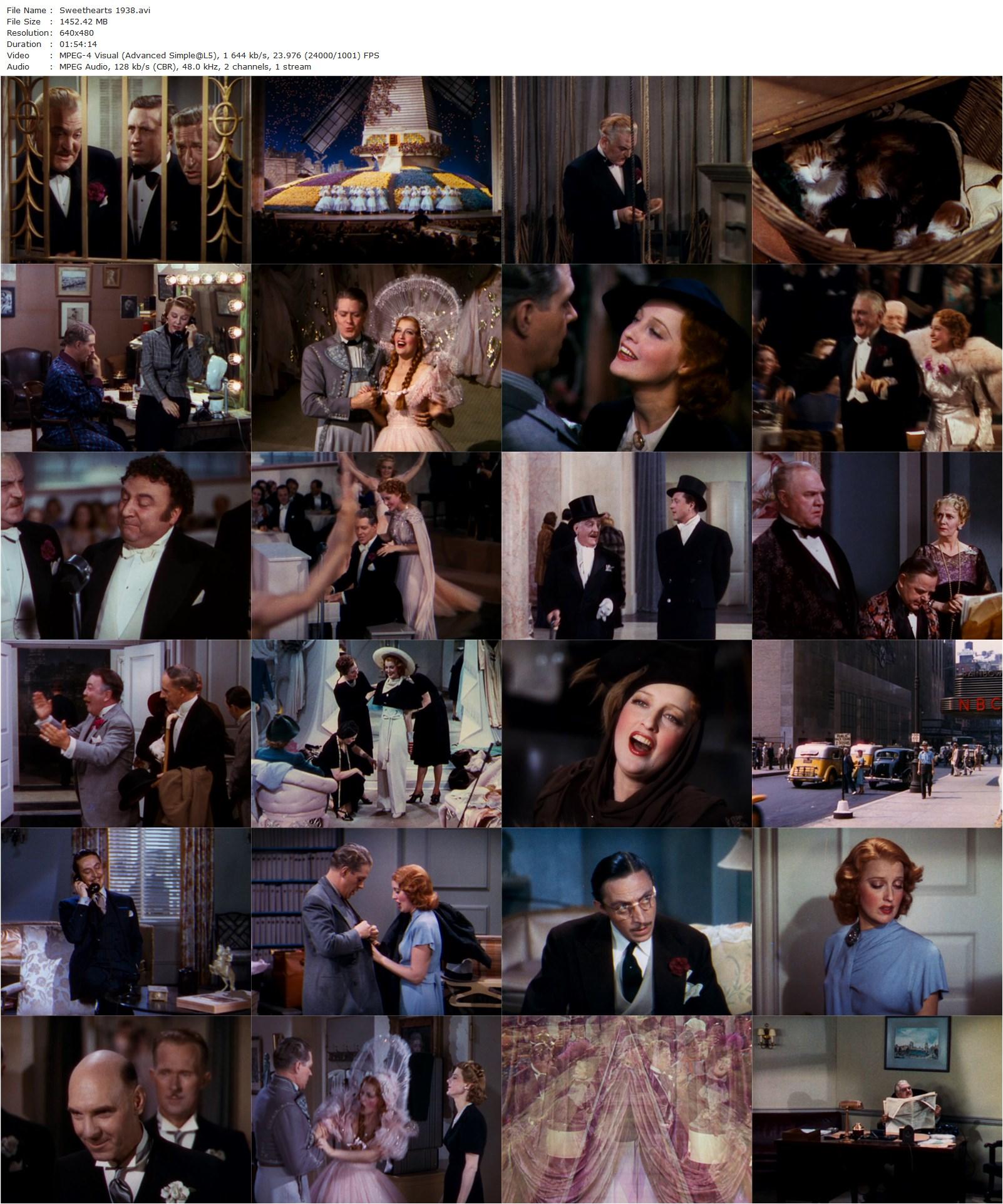 Sweethearts (1938) W.S. Van Dyke, Robert Z. Leonard, Jeanette MacDonald, Nelson Eddy, Frank Morgan-poster