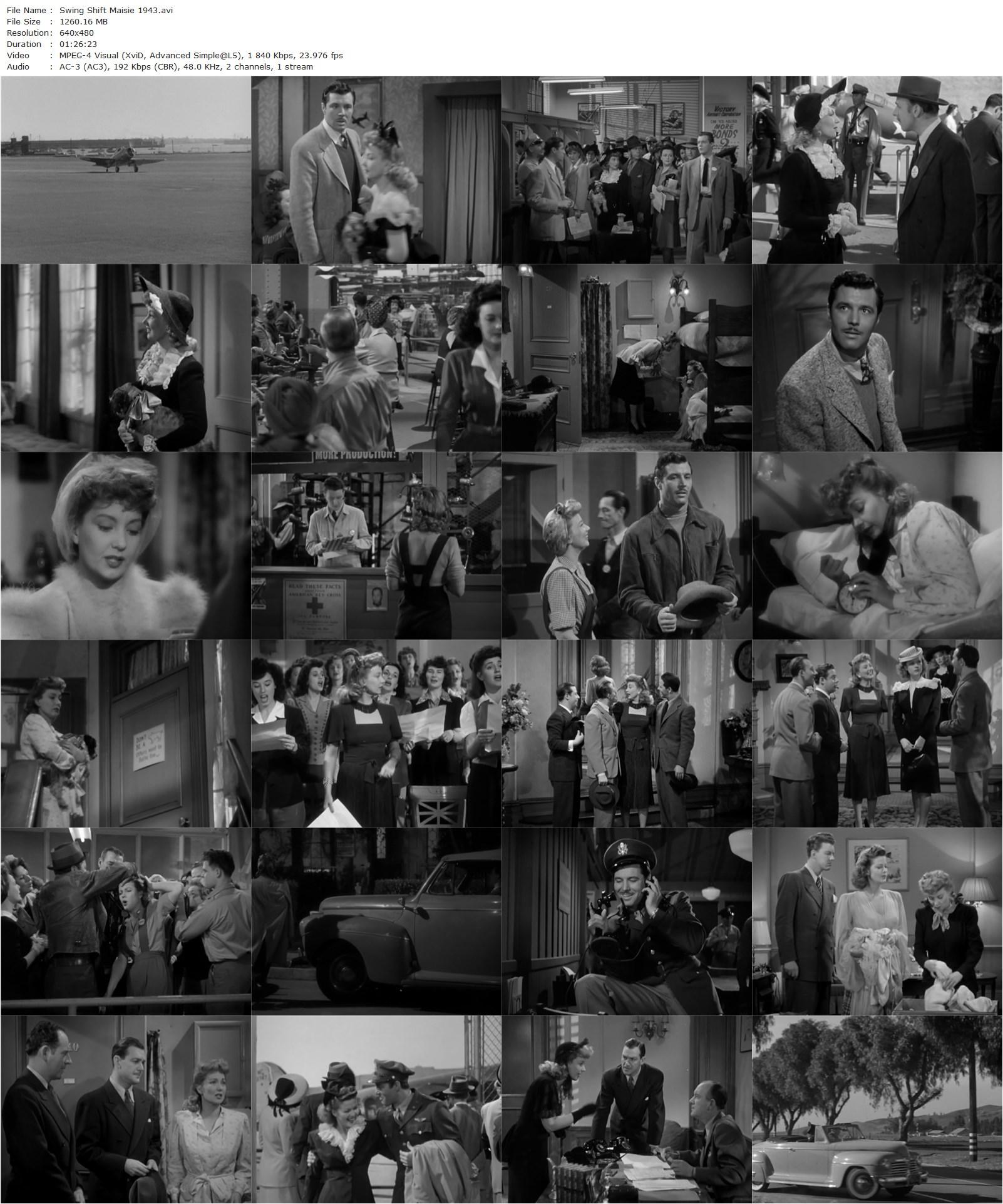 Swing Shift Maisie (1943) Norman Z. McLeod, Ann Sothern, James Craig, Jean Rogers-poster