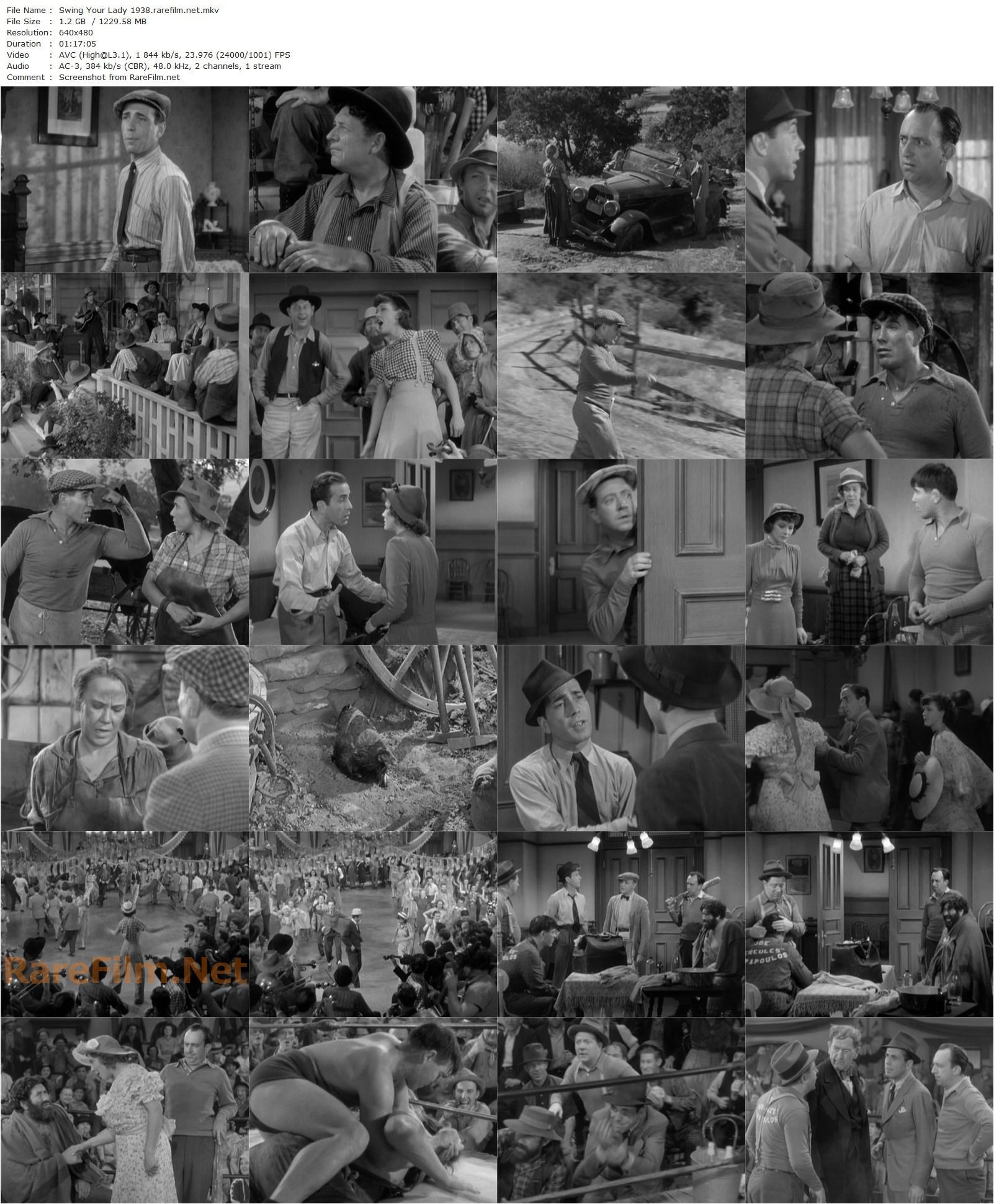 Swing Your Lady (1938) Ray Enright, Humphrey Bogart, Frank McHugh, Louise Fazenda-poster