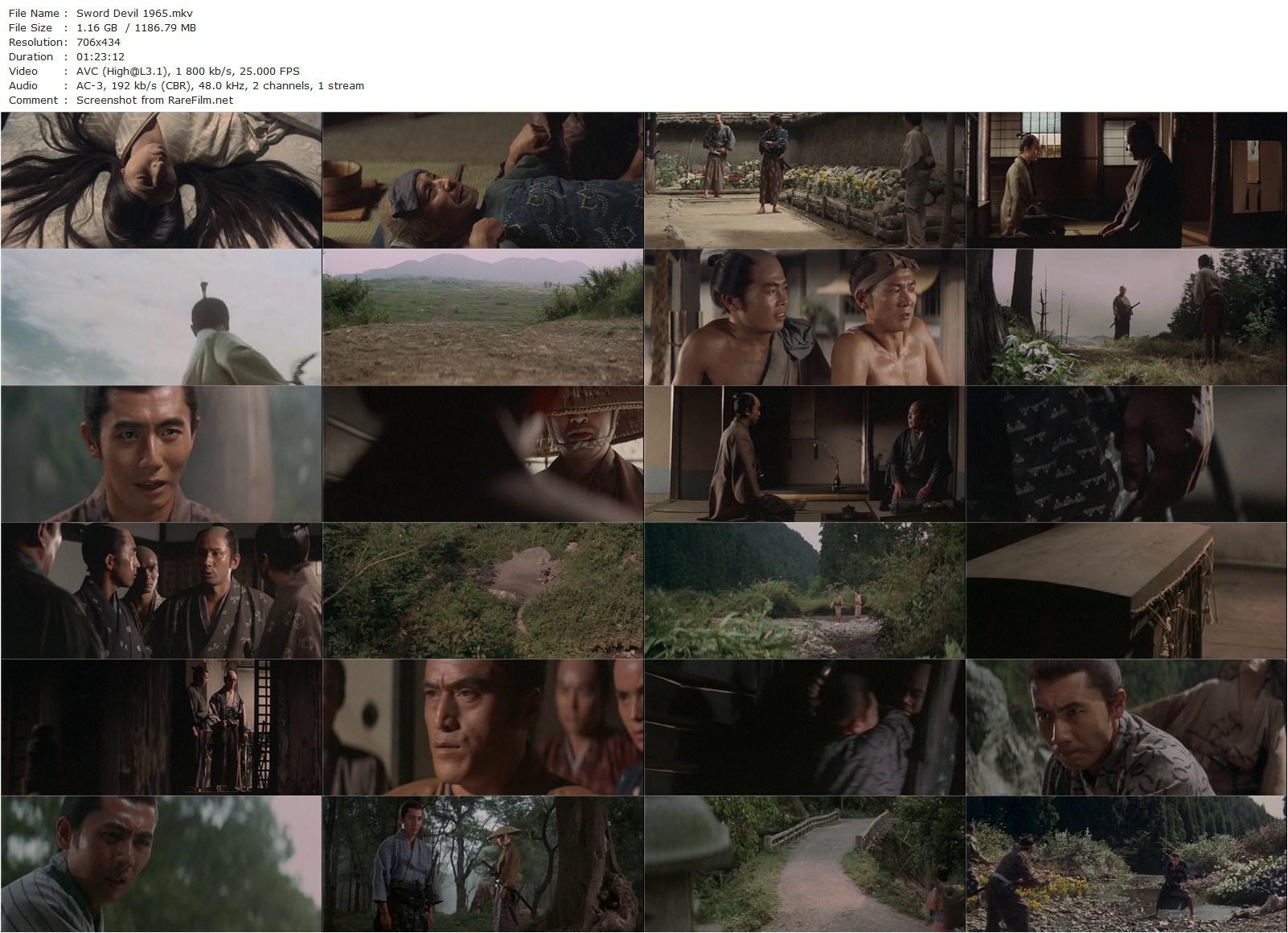 Sword Devil / Ken ki (1965) Kenji Misumi, Raizô Ichikawa, Michiko Sugata, Kei Satô-poster