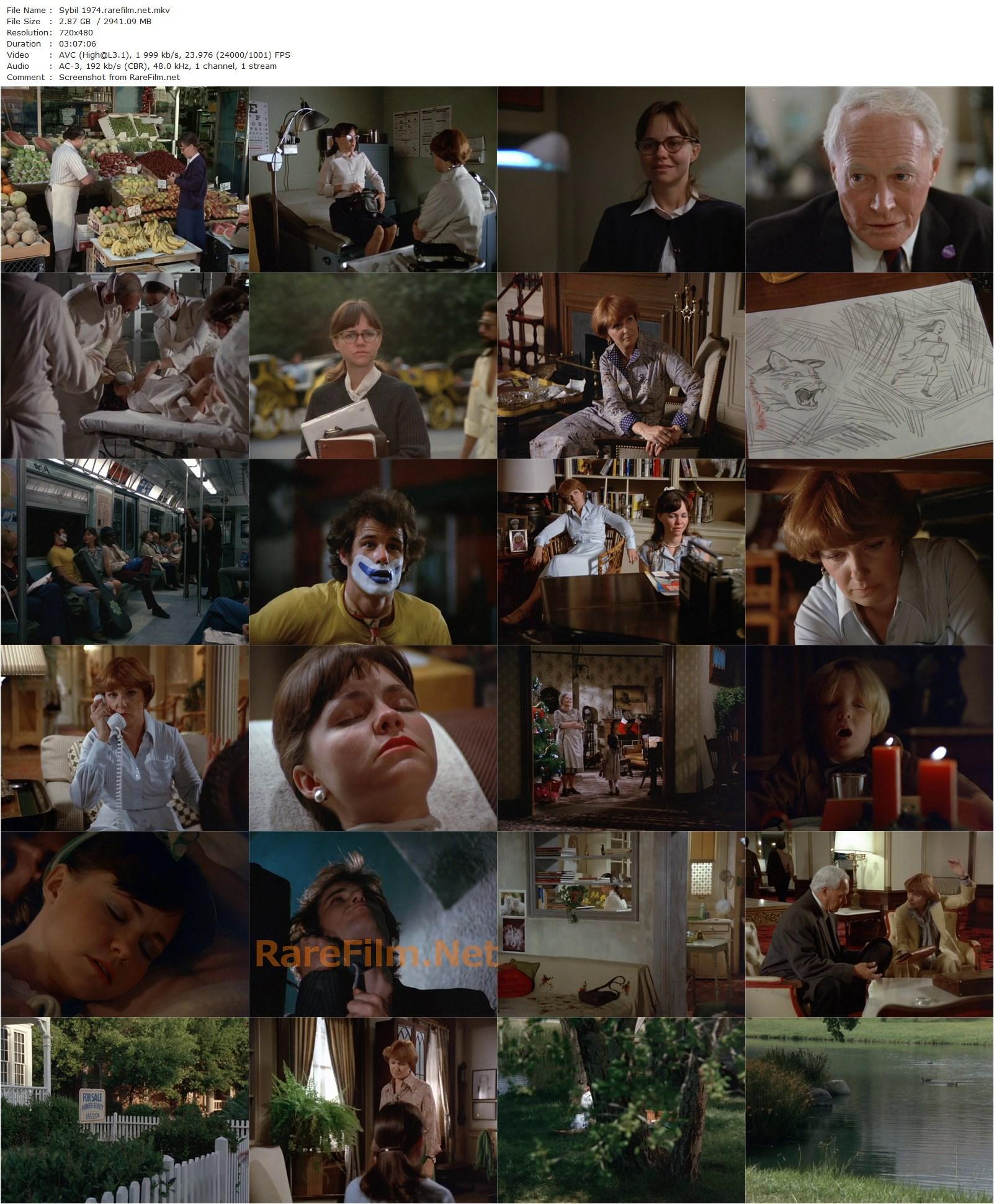 Sybil (1976) Daniel Petrie, Joanne Woodward, Sally Field, Brad Davis-poster