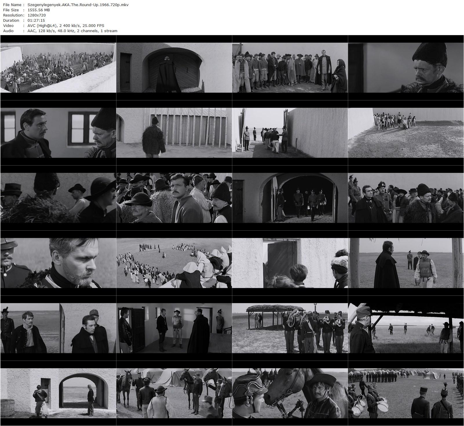 The Round-Up AKA Szegénylegények (1966) Miklós Jancsó, János Görbe, Zoltán Latinovits, Tibor Molnár-poster