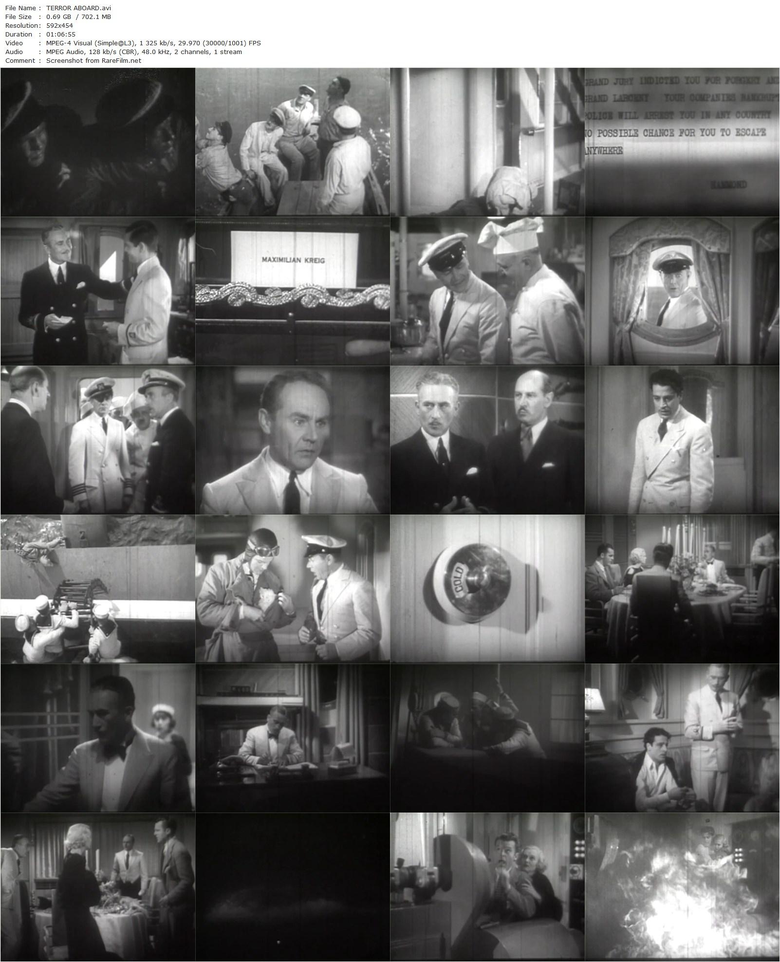 Terror Aboard (1933) Paul Sloane, John Halliday, Charles Ruggles, Shirley Grey-poster