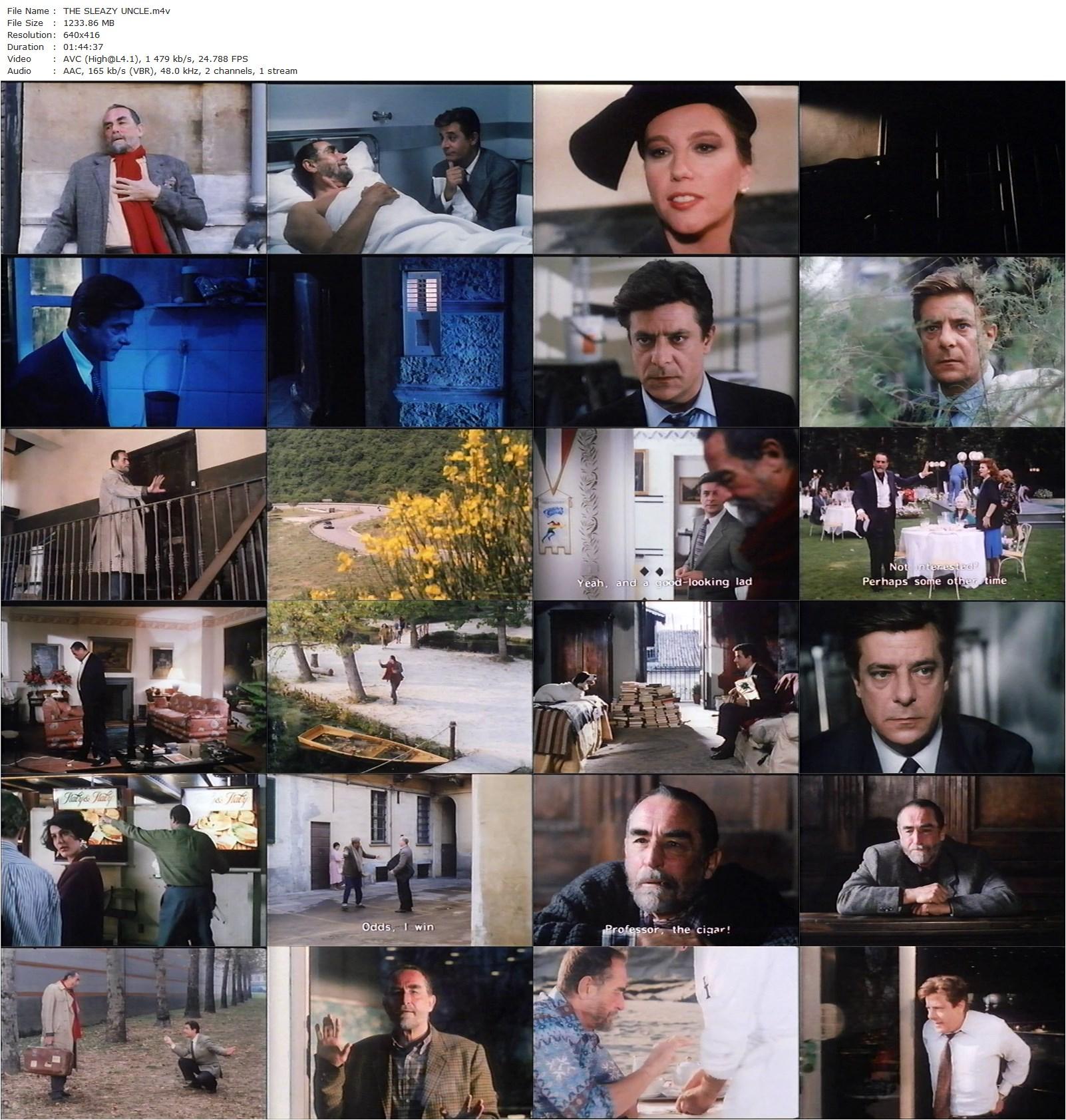 The Sleazy Uncle / Lo zio indegno (1989) Franco Brusati, Vittorio Gassman, Giancarlo Giannini, Andréa Ferréol-poster