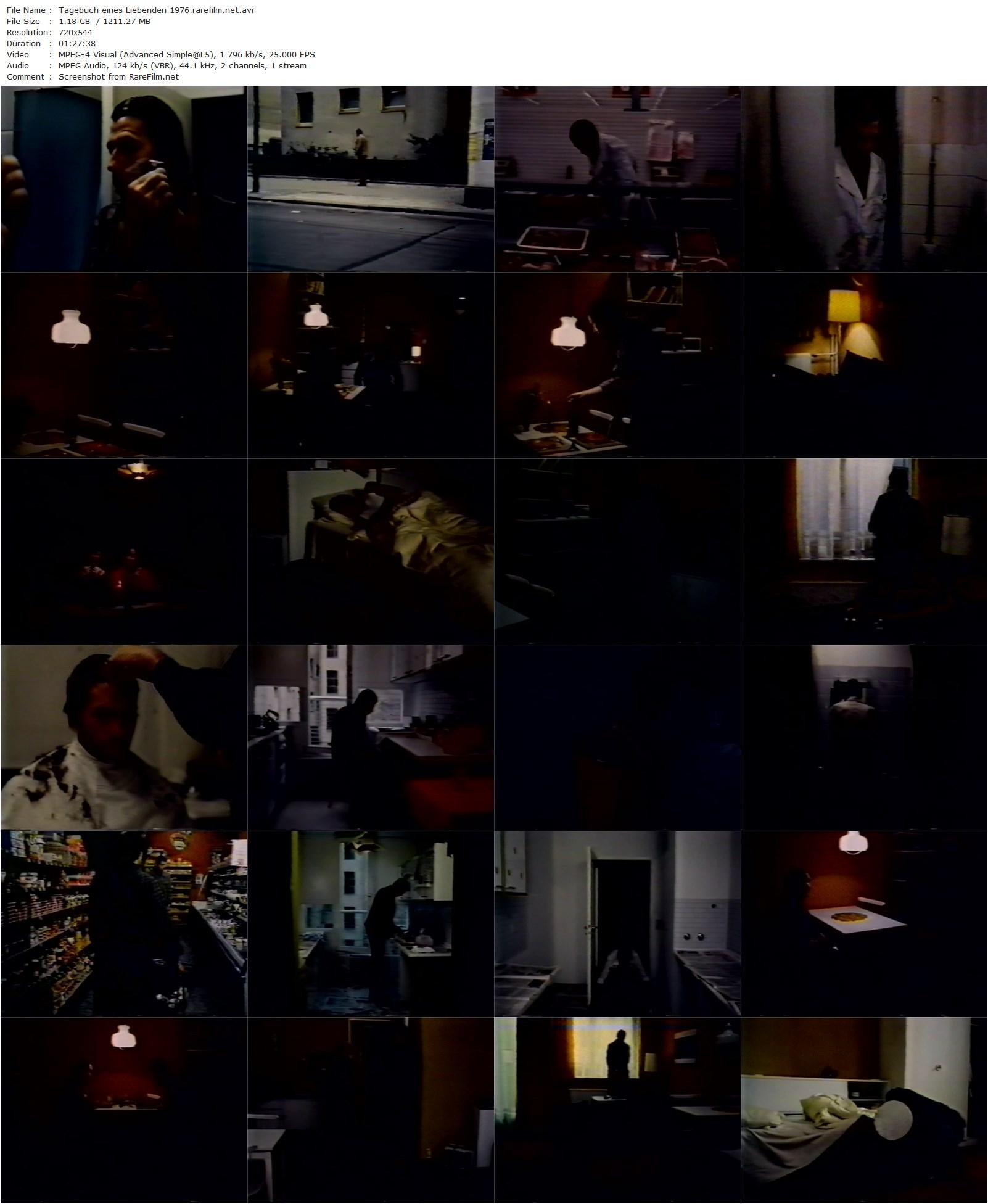 Diary of a Lover / Tagebuch eines Liebenden (1977) Sohrab Shahid Saless, Klaus Salge, Ingeborg Ziemendorf, Robert Dietl-poster