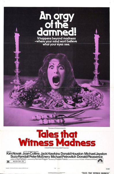 Tales That Witness Madness (1973) Freddie Francis, Jack Hawkins, Donald Pleasence, Kim Novak, Horror