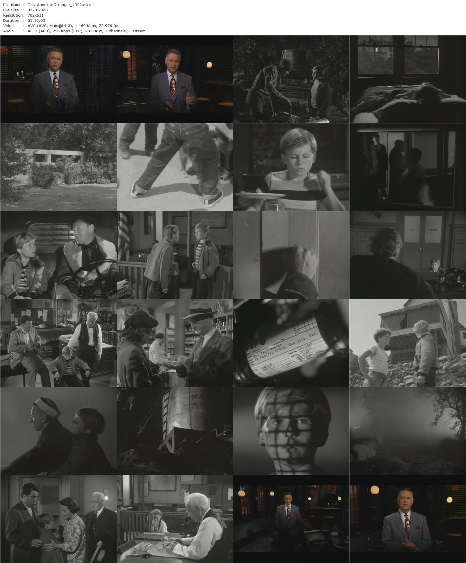 Talk About a Stranger (1952) David Bradley, George Murphy, Nancy Reagan, Billy Gray-poster