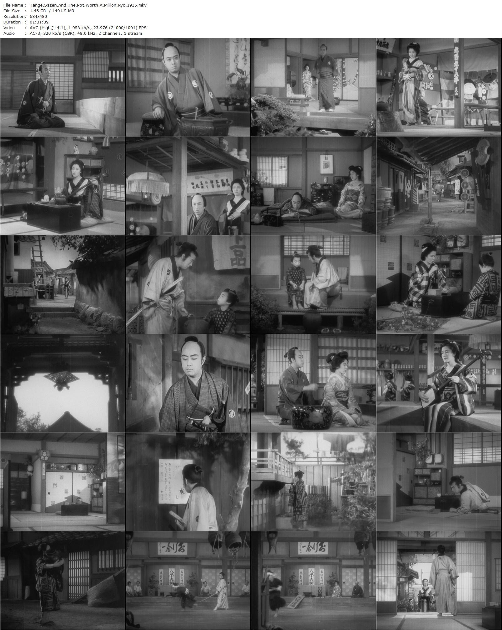 Sazen Tange and the Pot Worth a Million Ryo AKA Tange Sazen yowa: Hyakuman ryô no tsubo (1935) Sadao Yamanaka, Denjirô Ôkôchi, Kiyozo, Kunitarô Sawamura-poster