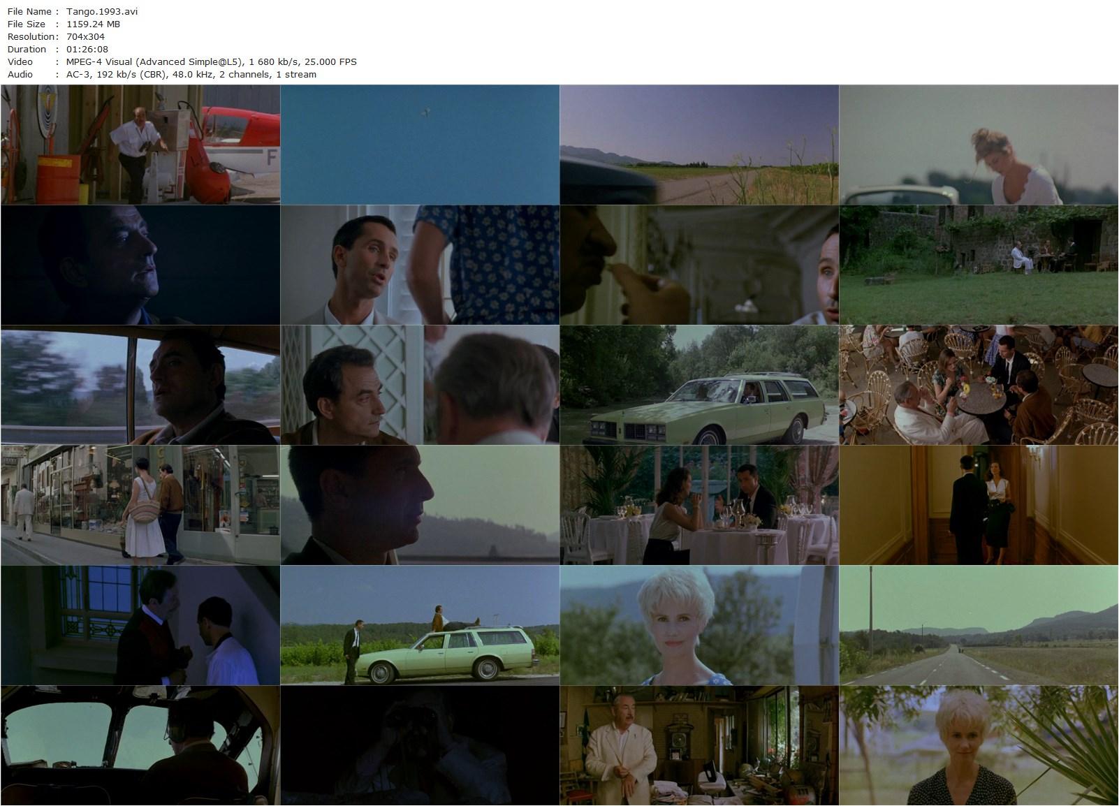 Tango (1993) Patrice Leconte, Philippe Noiret, Richard Bohringer, Thierry Lhermitte-poster