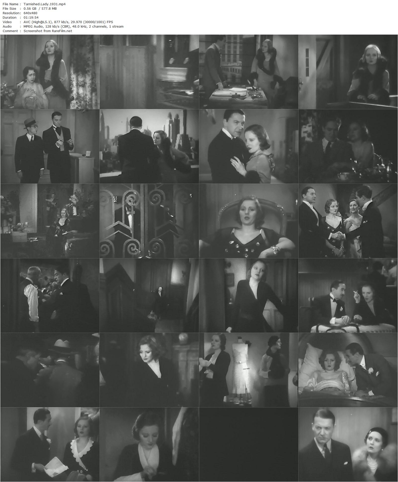 Tarnished Lady (1931) George Cukor, Tallulah Bankhead, Clive Brook, Phoebe Foster-poster