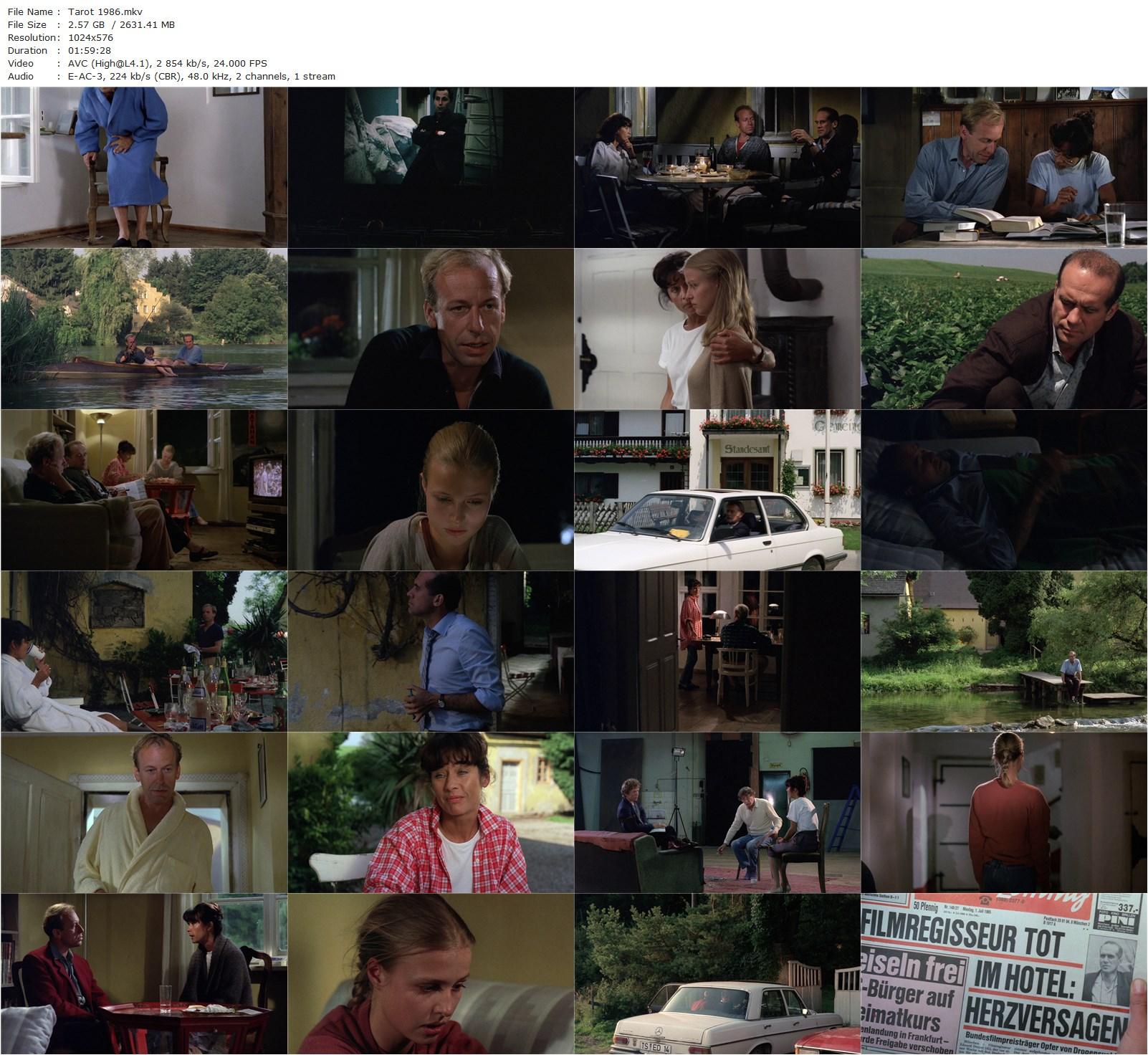 Tarot (1986) Rudolf Thome, Vera Tschechowa, Rüdiger Vogler, Hanns Zischler-poster