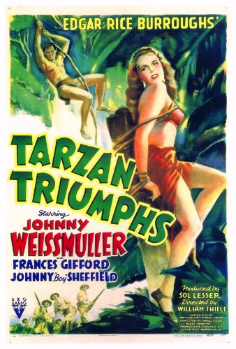 Tarzan Triumphs (1943) Wilhelm Thiele, Johnny Weissmuller, Frances Gifford, Johnny Sheffield