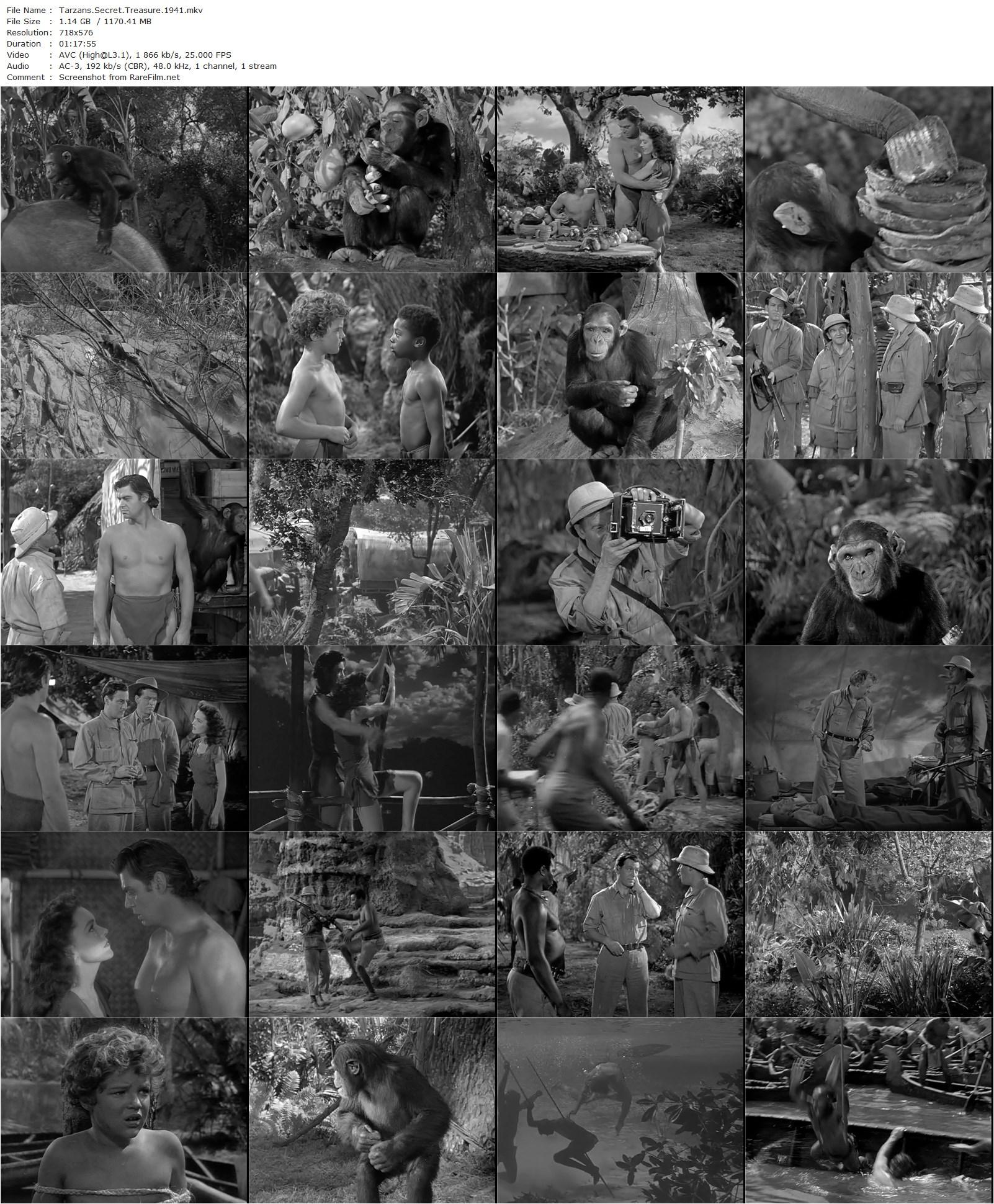 Tarzan’s Secret Treasure (1941) Richard Thorpe, Johnny Weissmuller, Maureen O’Sullivan, Johnny Sheffield-poster