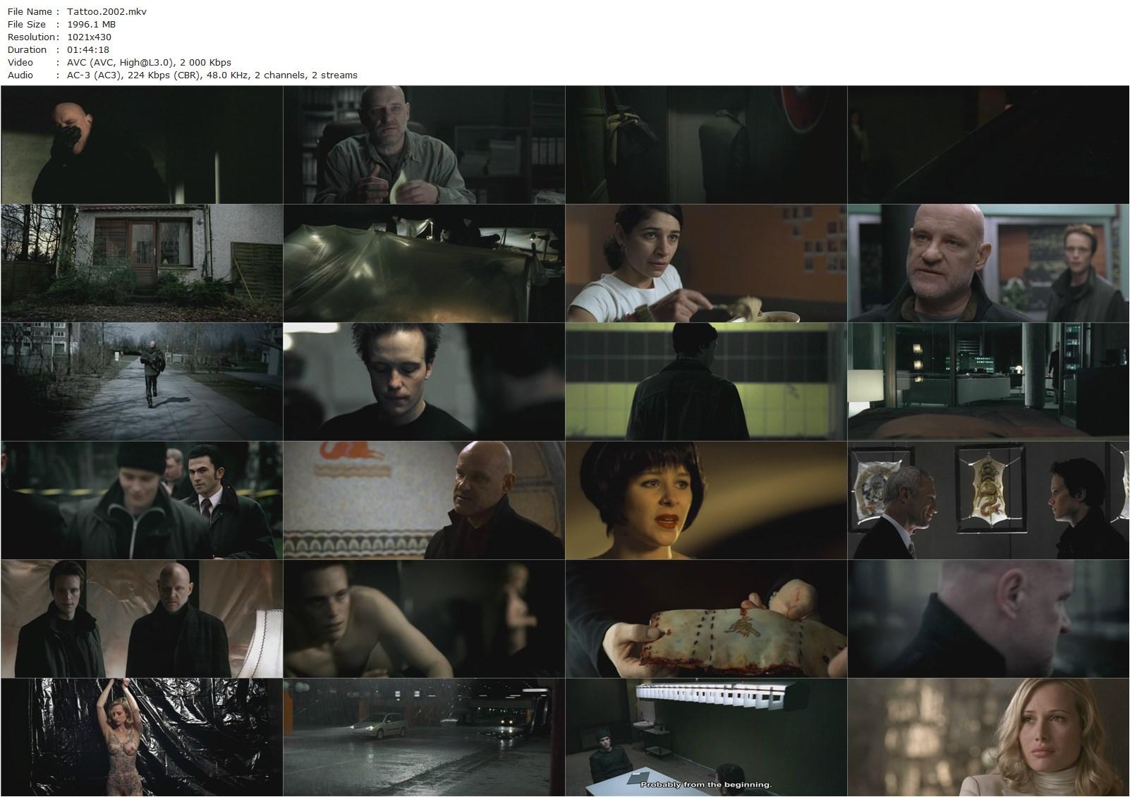 Tattoo (2002) Robert Schwentke, August Diehl, Christian Redl, Nadeshda Brennicke-poster