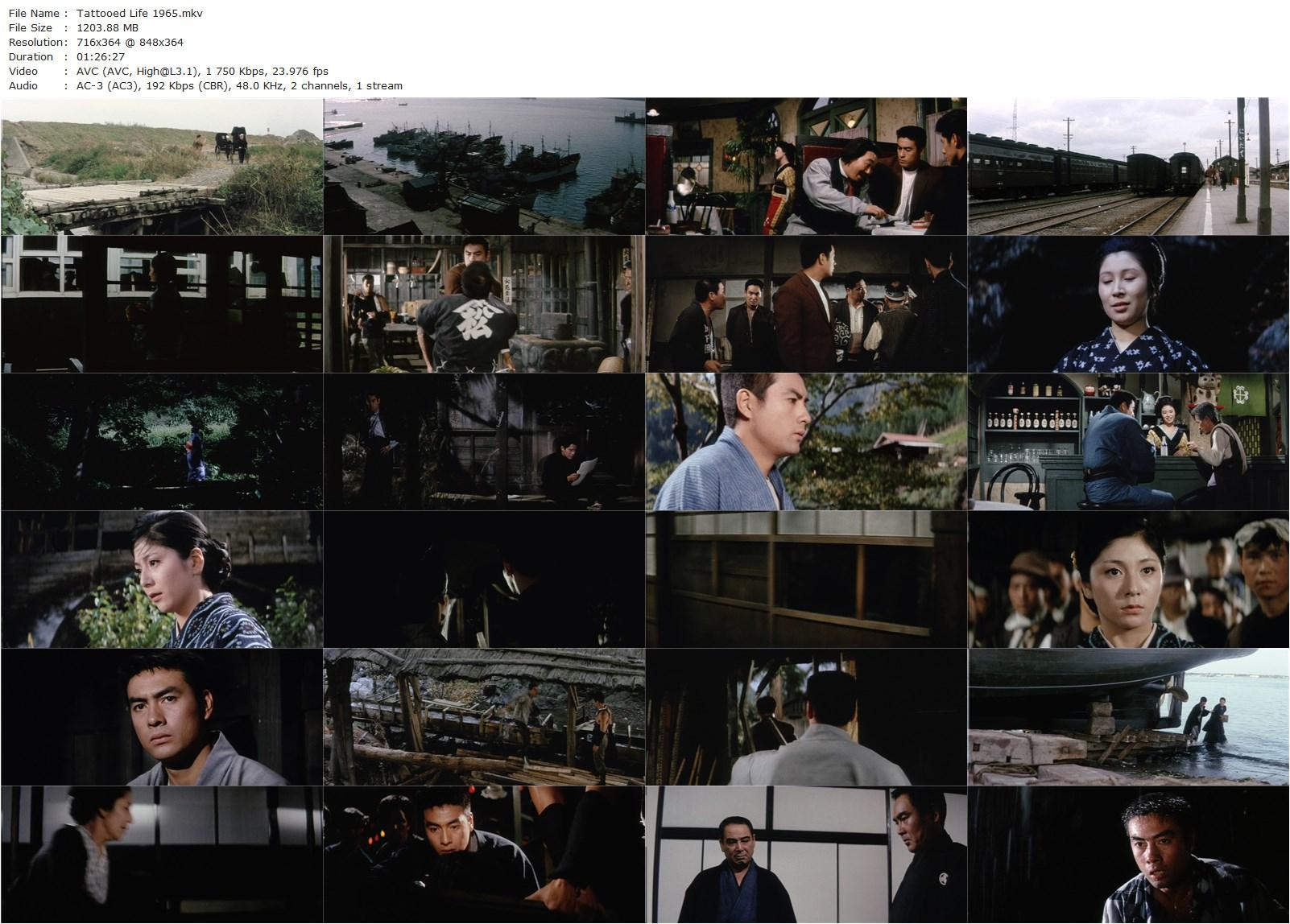 Tattooed Life (1965) Seijun Suzuki, Hideki Takahashi, Masako Izumi, Akira Yamauchi-poster