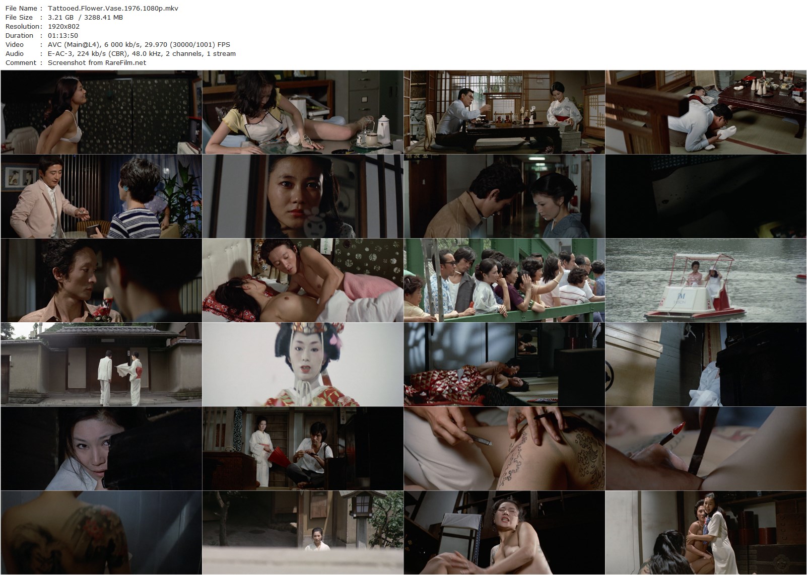 Tattooed Flower Vase (1976) Masaru Konuma-poster