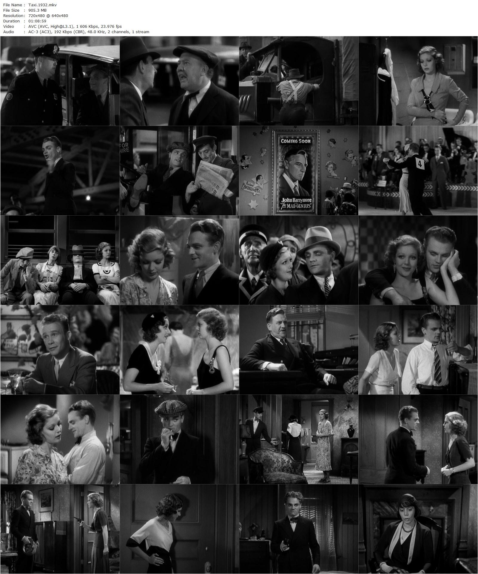 Taxi! (1932) Roy Del Ruth, James Cagney, Loretta Young, George E. Stone-poster