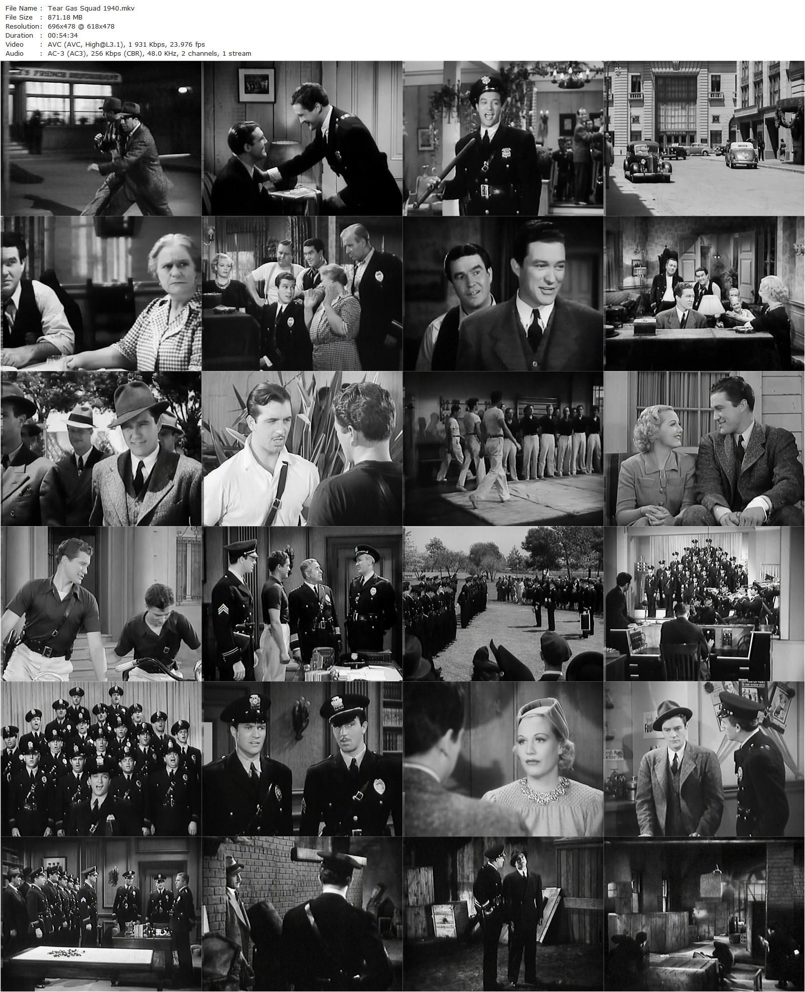 Tear Gas Squad (1940) Terry O. Morse, Dennis Morgan, John Payne, Gloria Dickson-poster