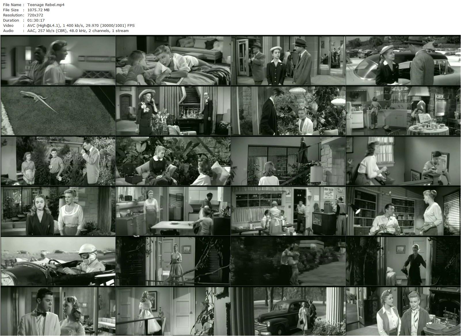 Teenage Rebel (1956) Edmund Goulding, Ginger Rogers, Michael Rennie, Mildred Natwick-poster