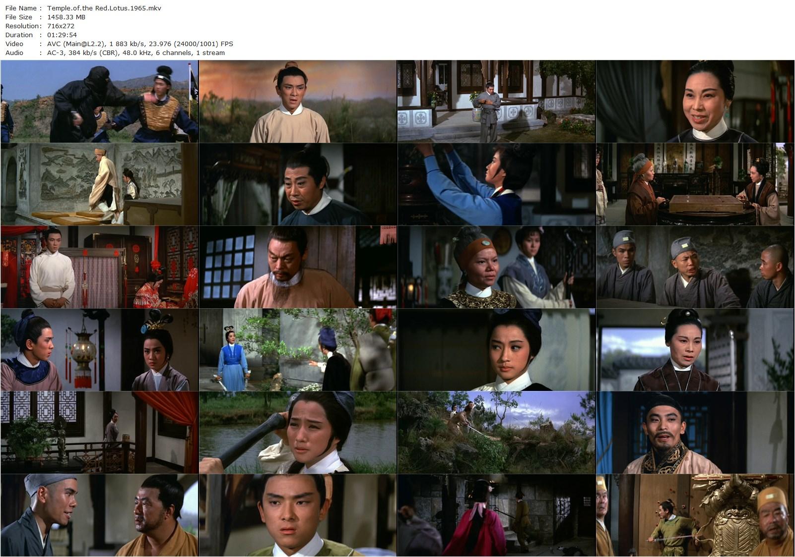 Temple of the Red Lotus AKA Jiang hu qi xia (1965) Teng-Hung Hsu, Ping Chin, Jimmy Wang Yu, Bo-Bo Fung-poster