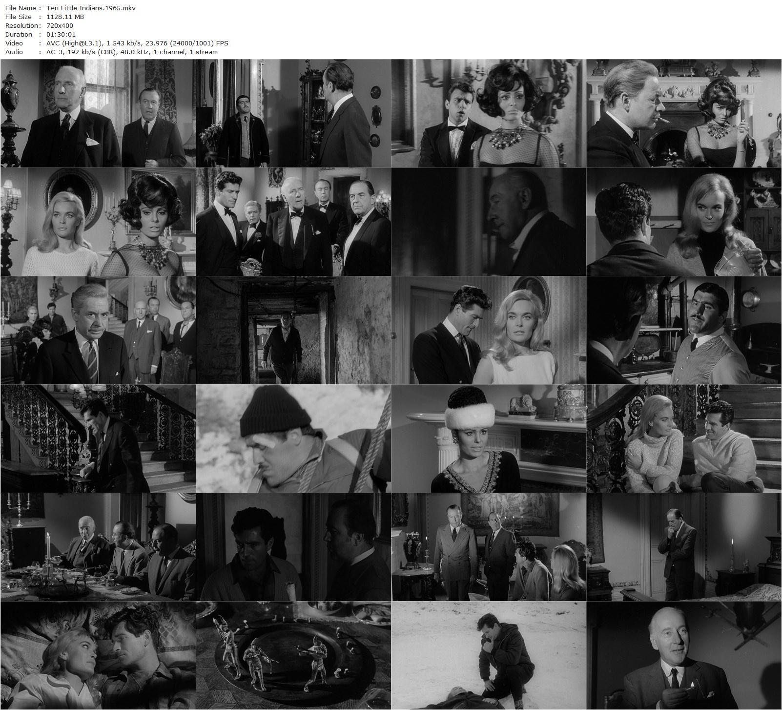 Ten Little Indians (1965) George Pollock, Hugh O’Brian, Shirley Eaton, Fabian-poster